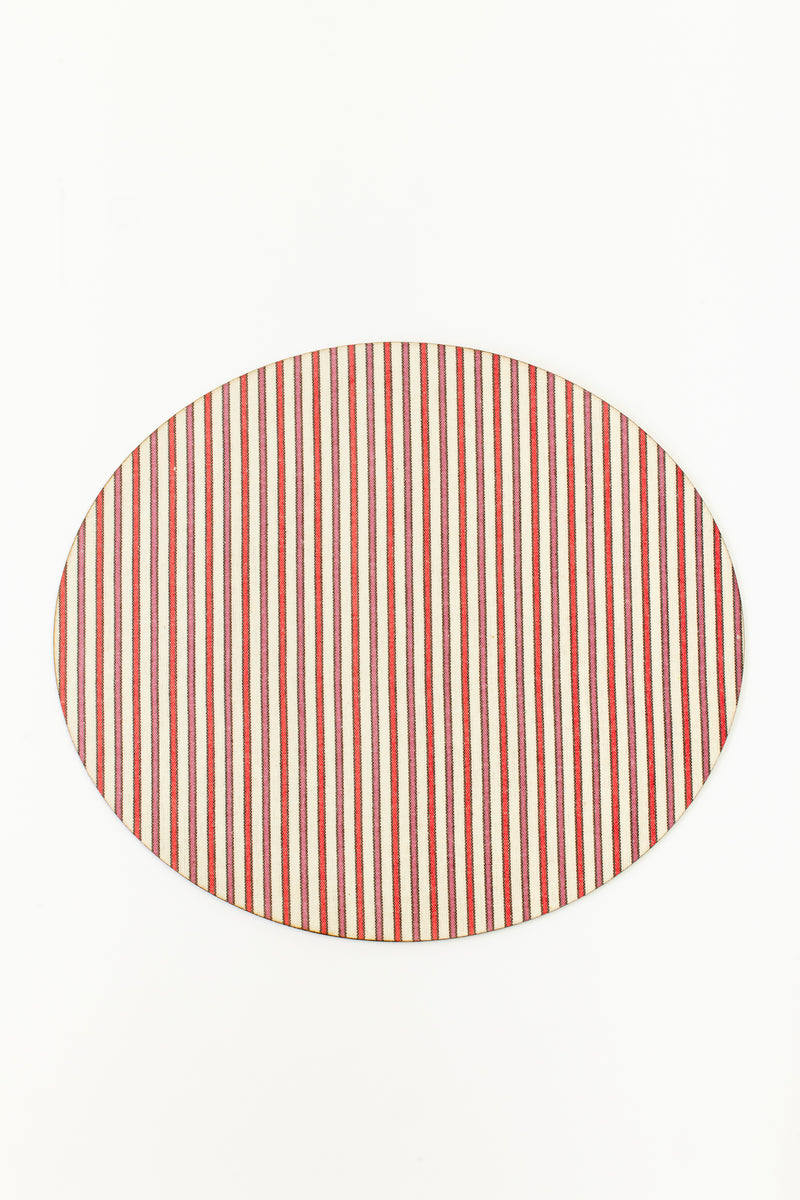 HOLIDAY STRIPE HARDBACK PLACEMAT