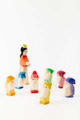 SNOW WHITE & SEVEN DWARVES WOOD TOYS