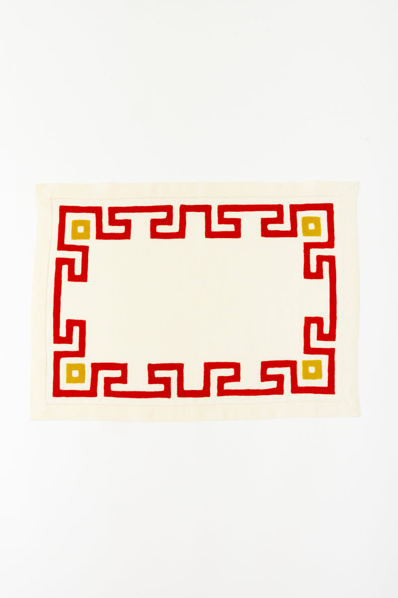 GREEK KEY PLACEMAT