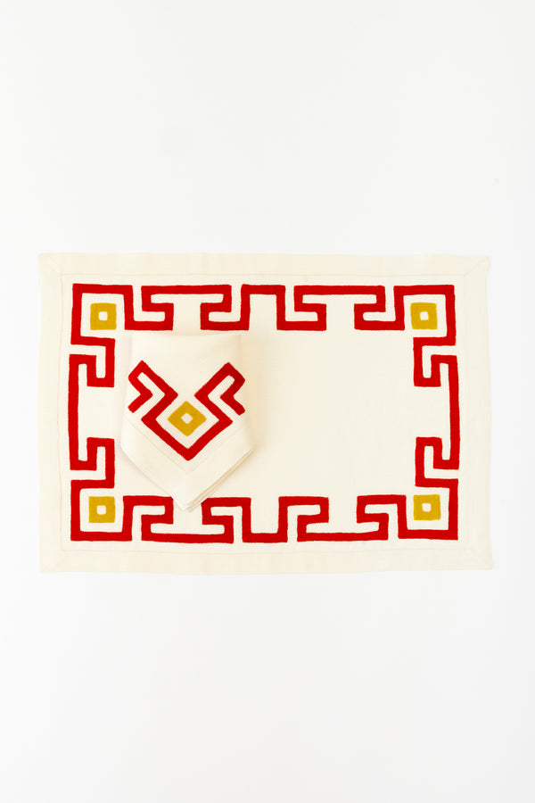 GREEK KEY PLACEMAT