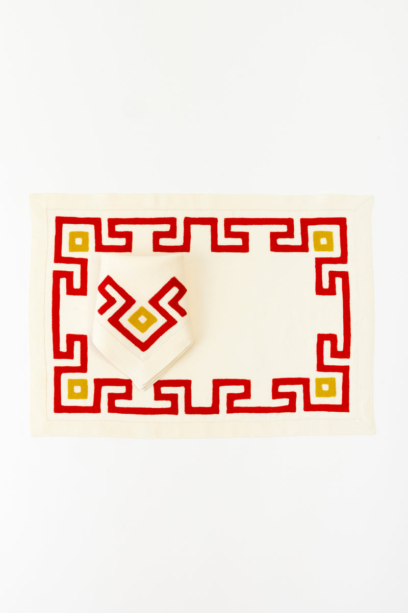 GREEK KEY PLACEMAT