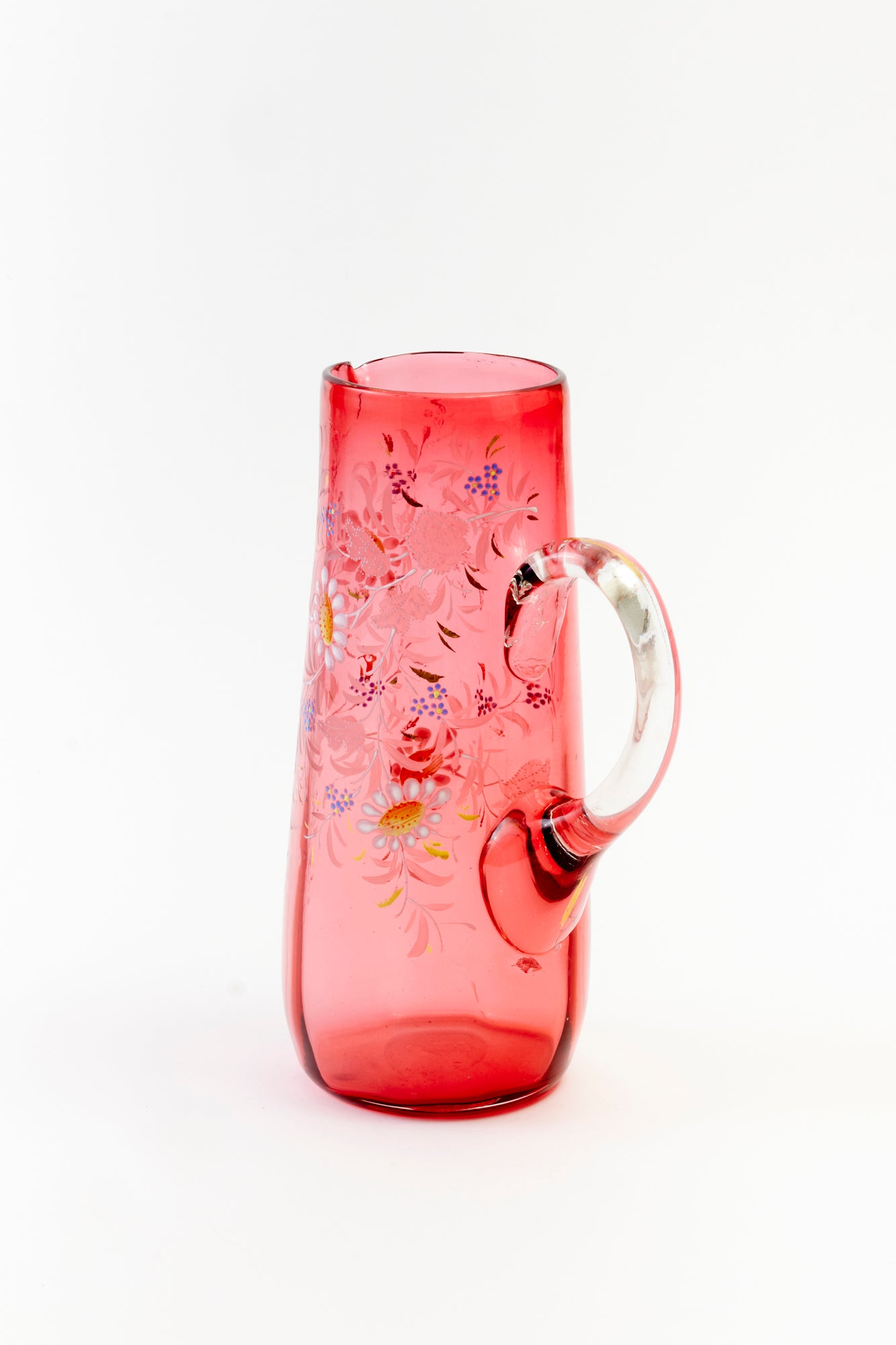 VINTAGE CRANBERRY PITCHER