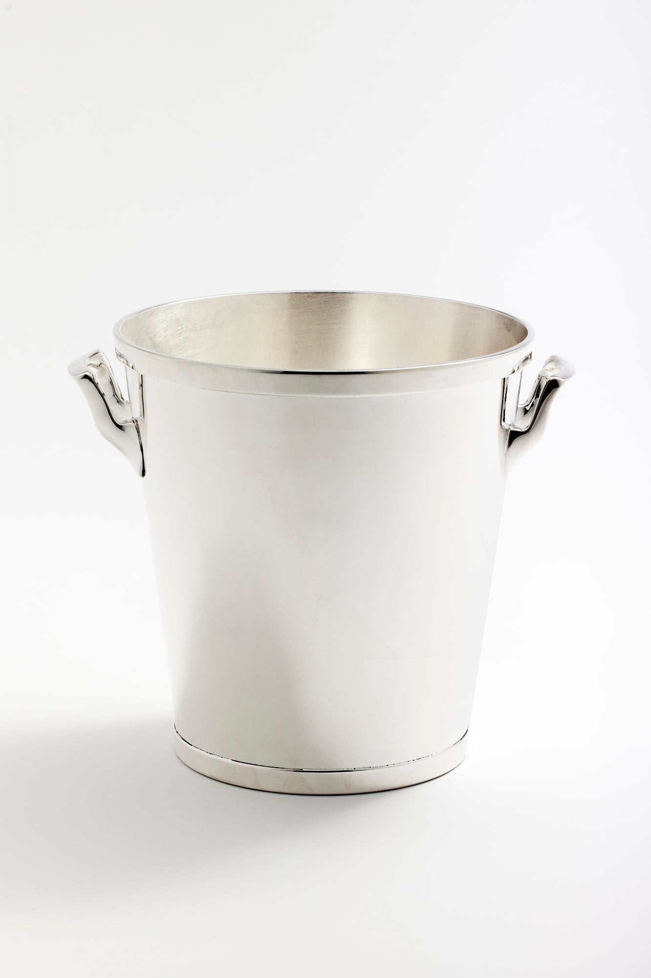 Vintage silver champagne bucket.