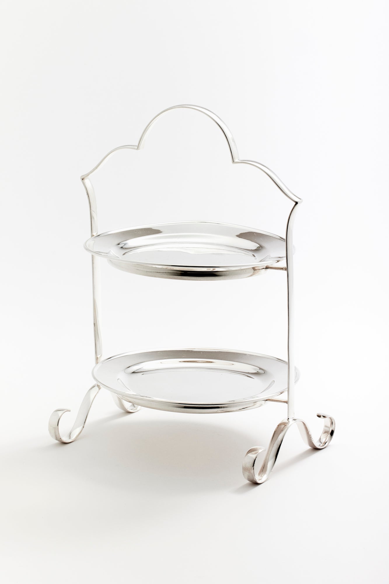 VINTAGE ENGLISH SILVER TEA STAND