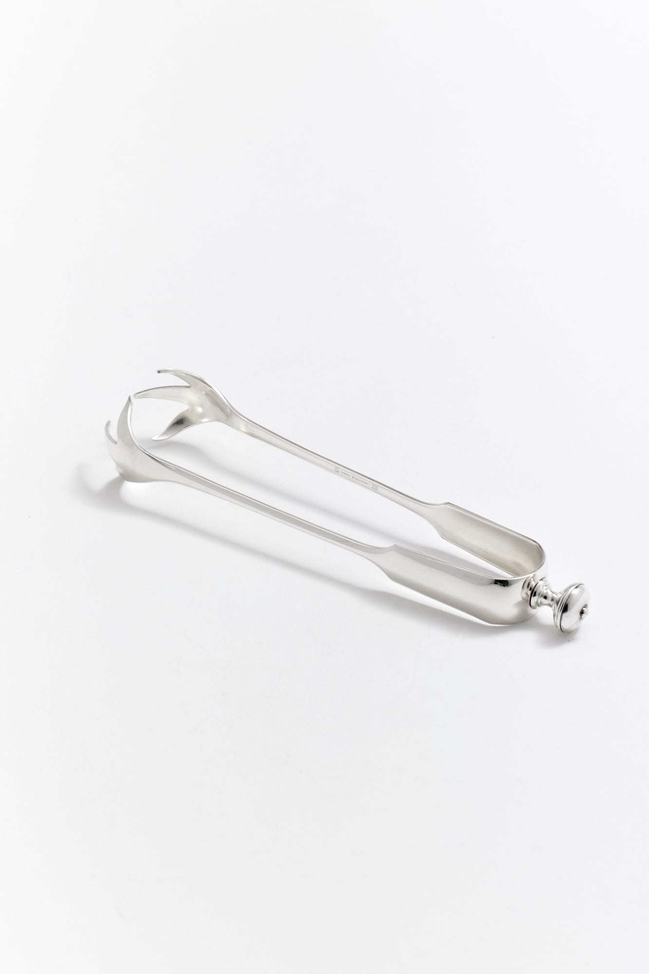 VINTAGE SILVER ICE TONG