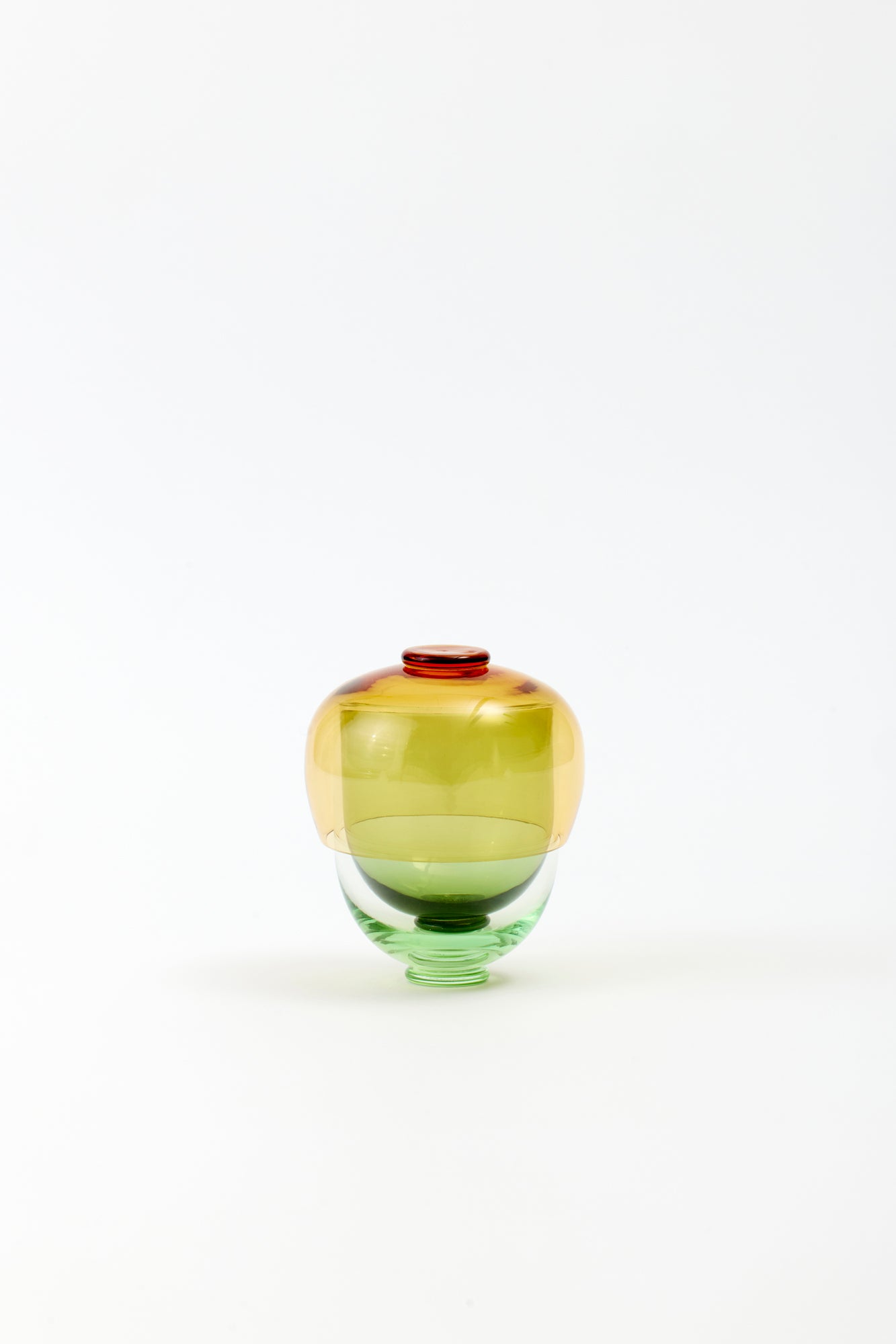 A modular marvel from Murano, this set includes two glasses for water and wine and a bowl for dessert.