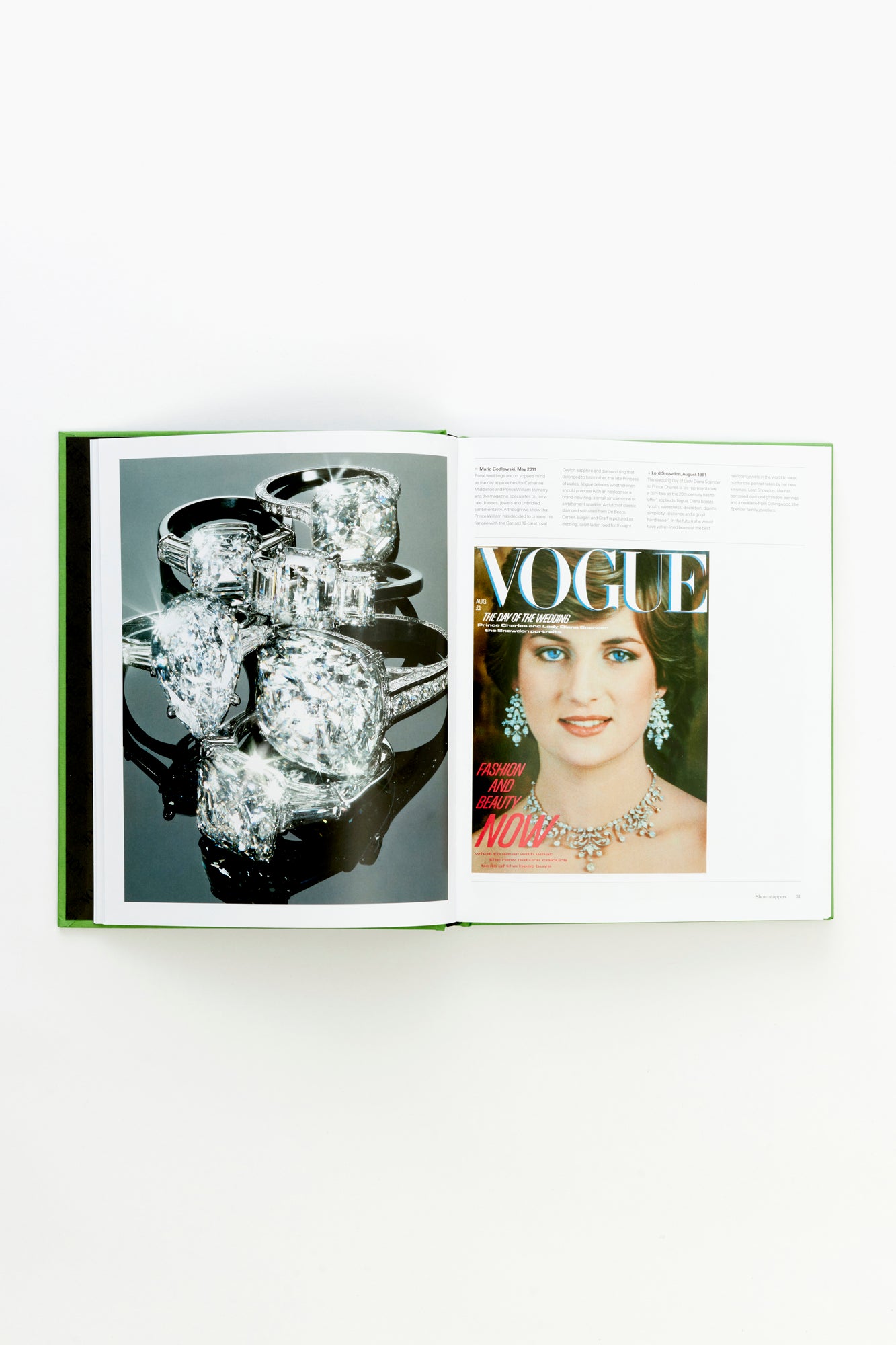 A vogue book about the finest some of fashions finest jewelry.