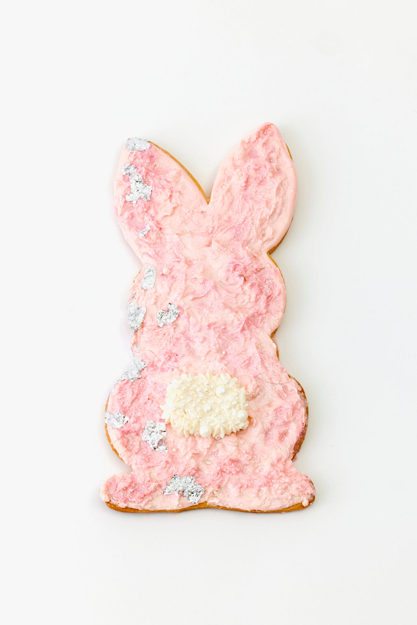 Pink gigantic bunny cookie. Perfect for Easter.