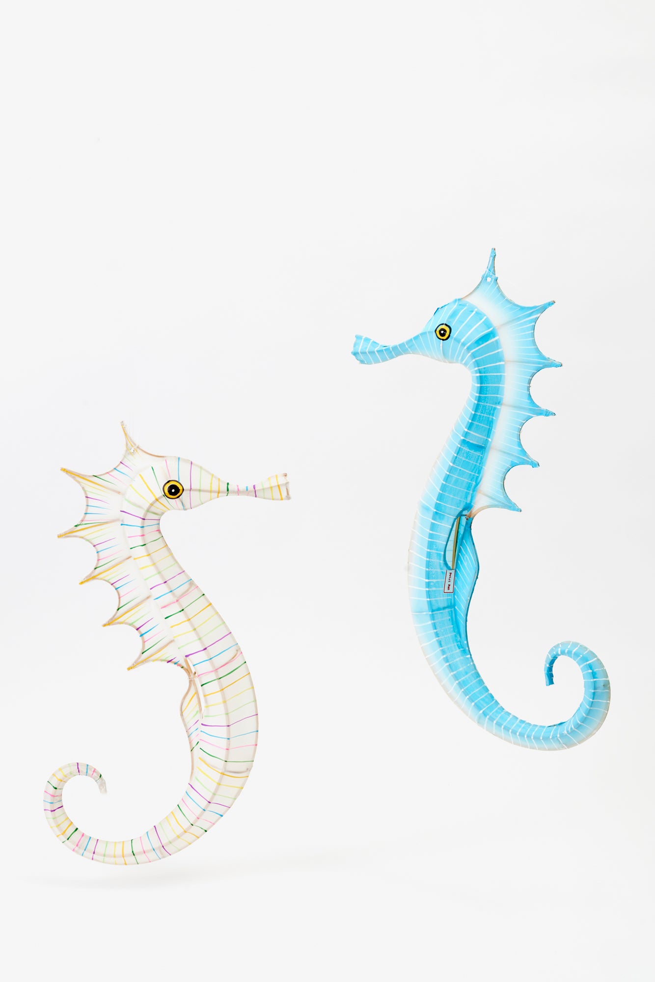 Crafted from bamboo and handprinted silk, this exquisite seahorse lantern brings under-the-sea magic to a party. Paper lanterns for party.