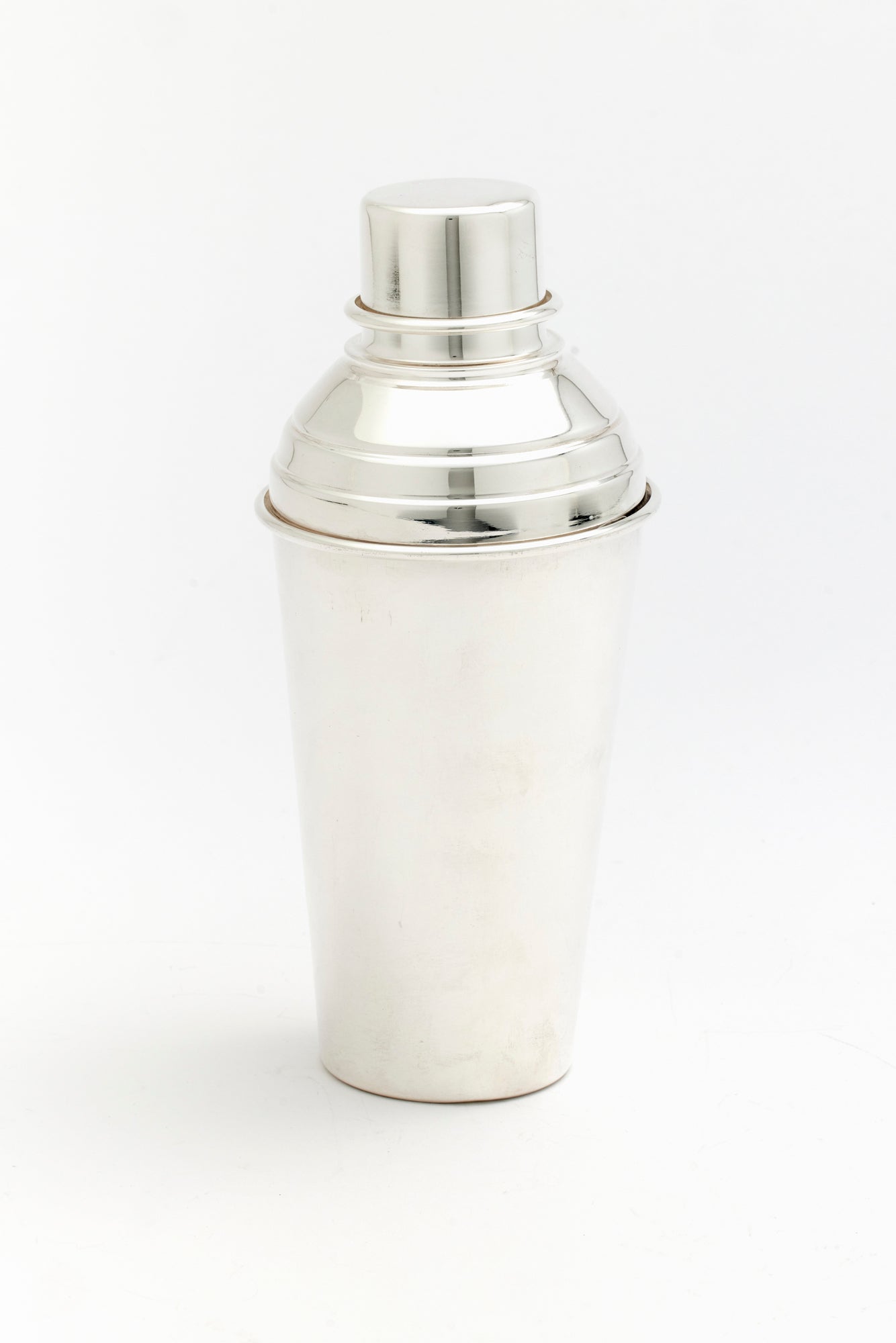 Silver re-plated cocktail shaker.