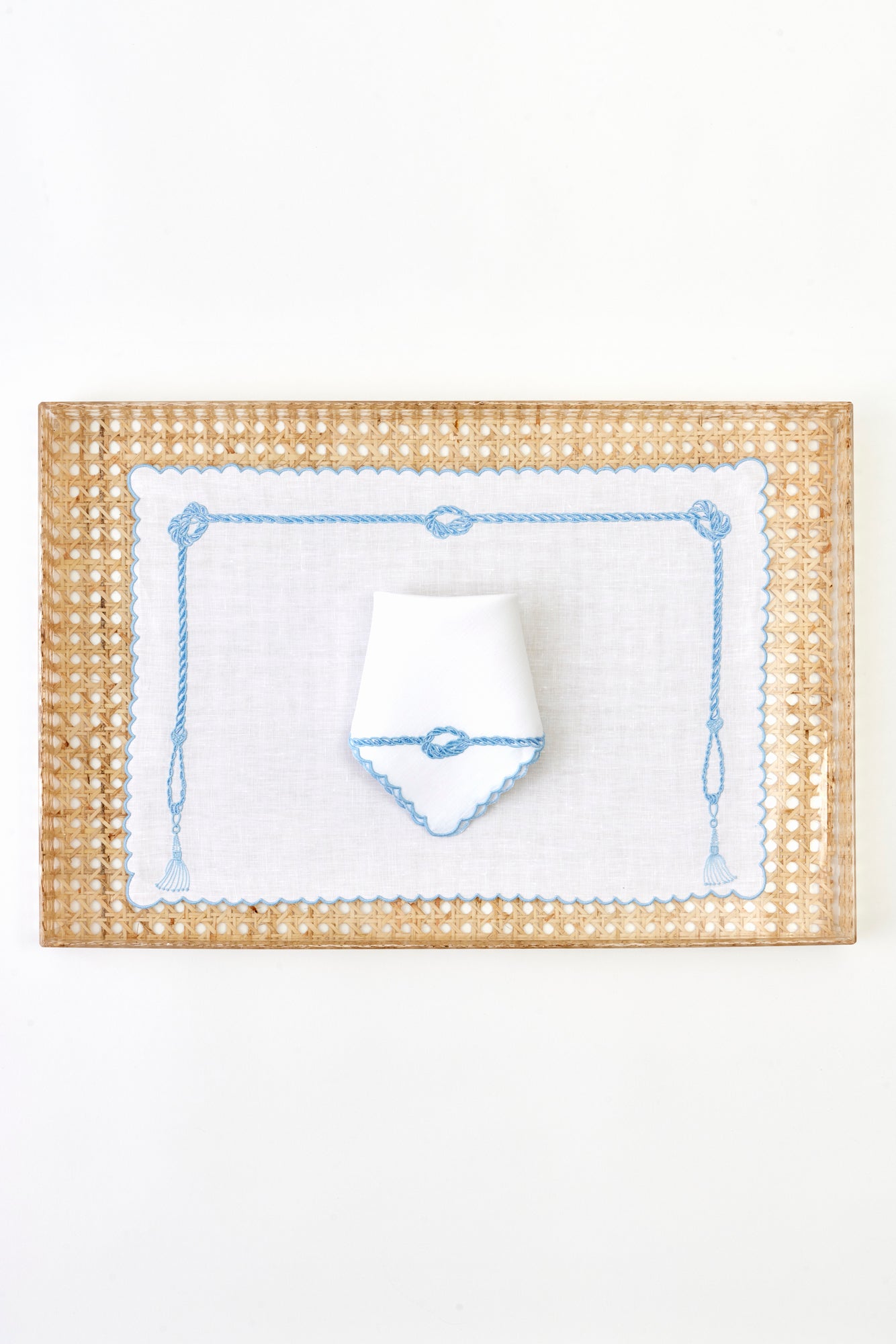 TIE ONE ON PLACEMAT & DINNER NAPKIN