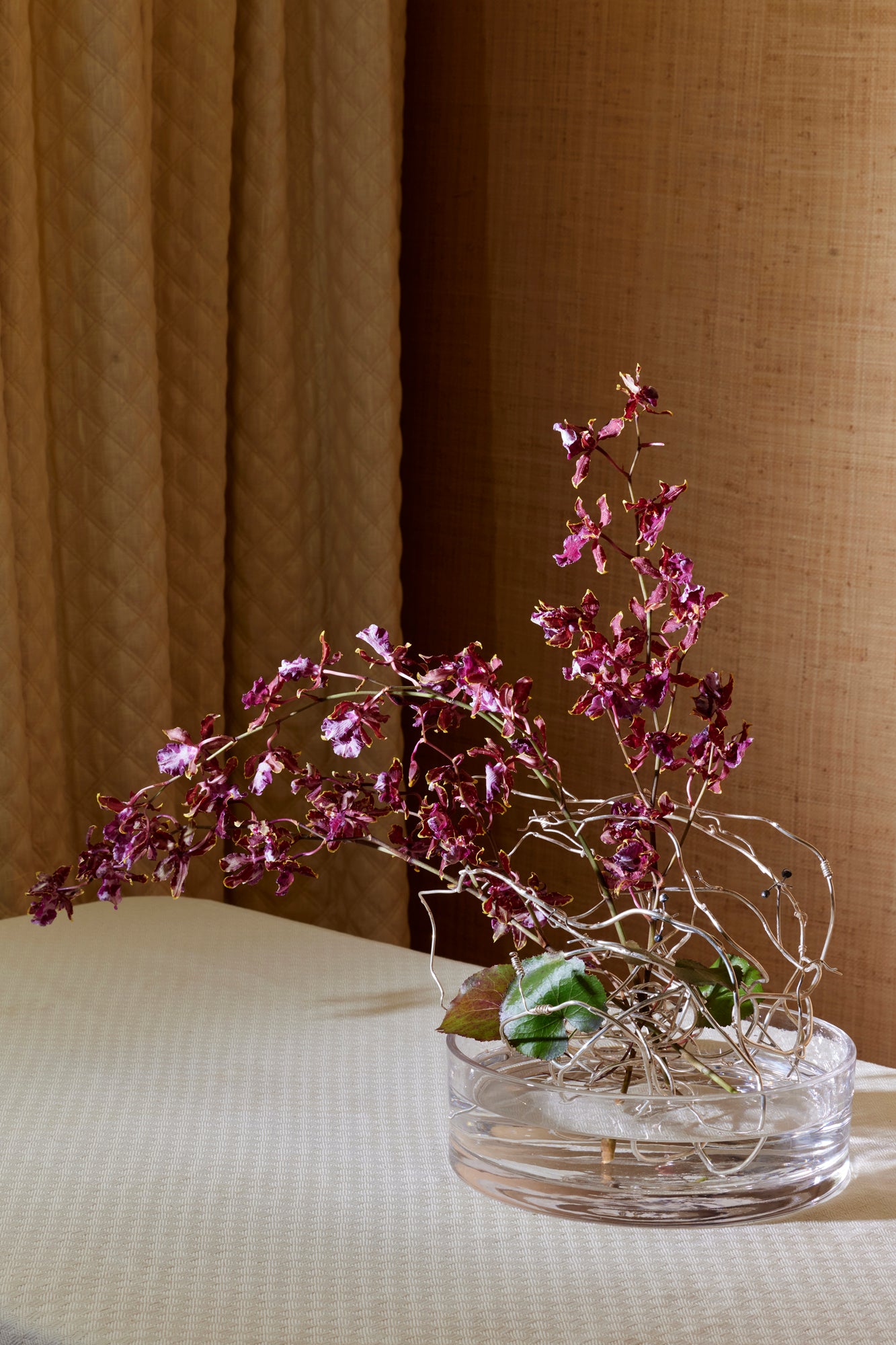 STERLING BRAMBLE FLORAL ARMATURE