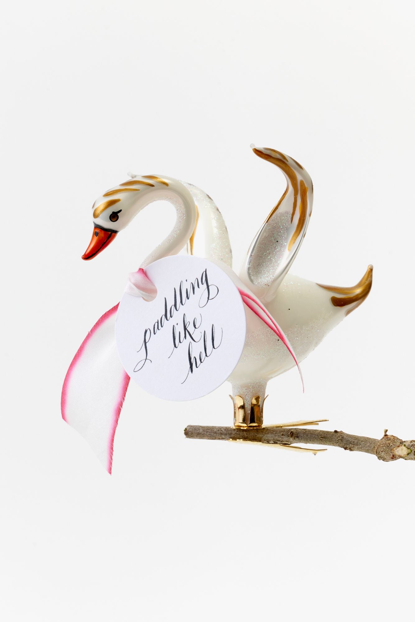 Swan ornament.