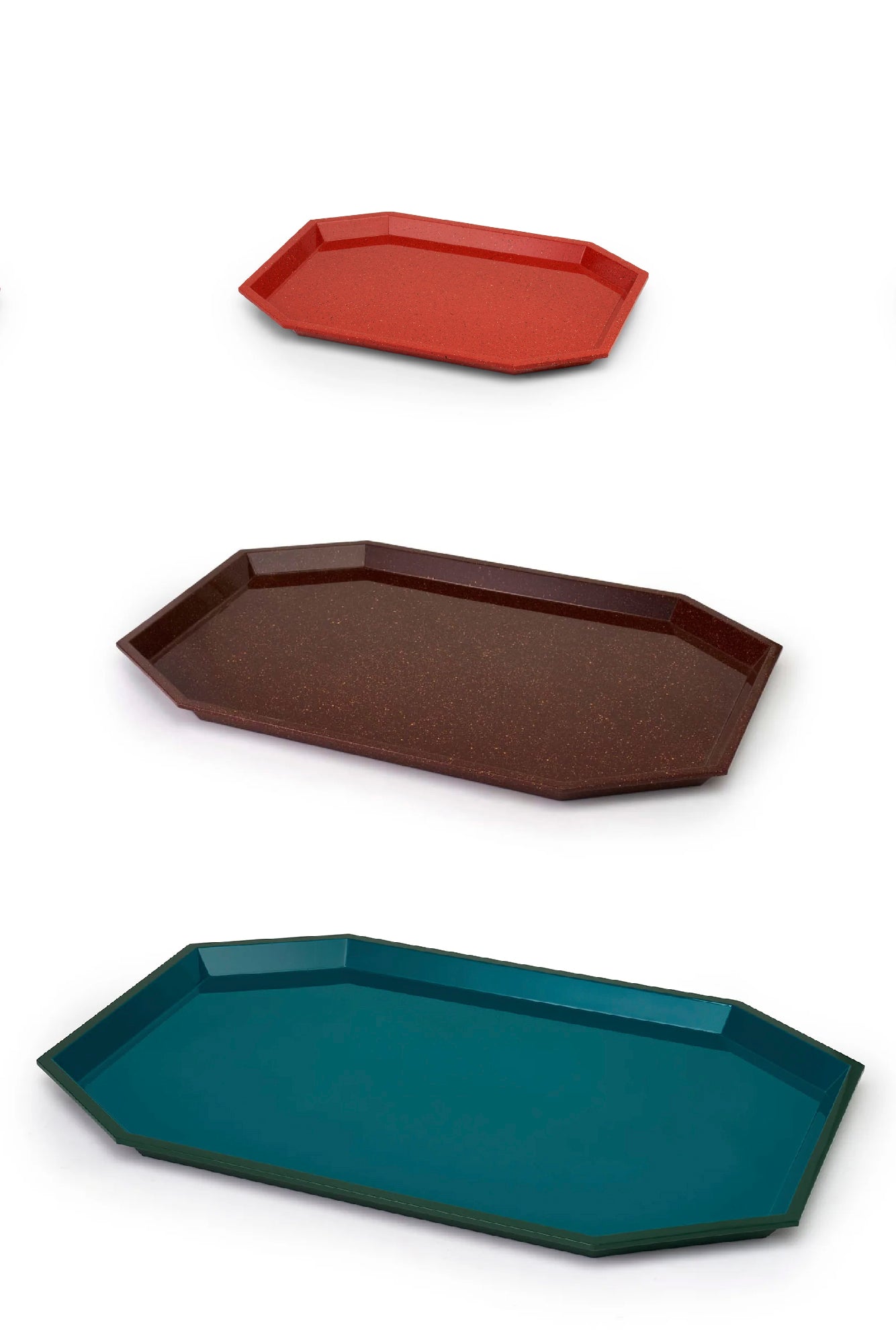 LACQUER OCTAGONAL TRAYS