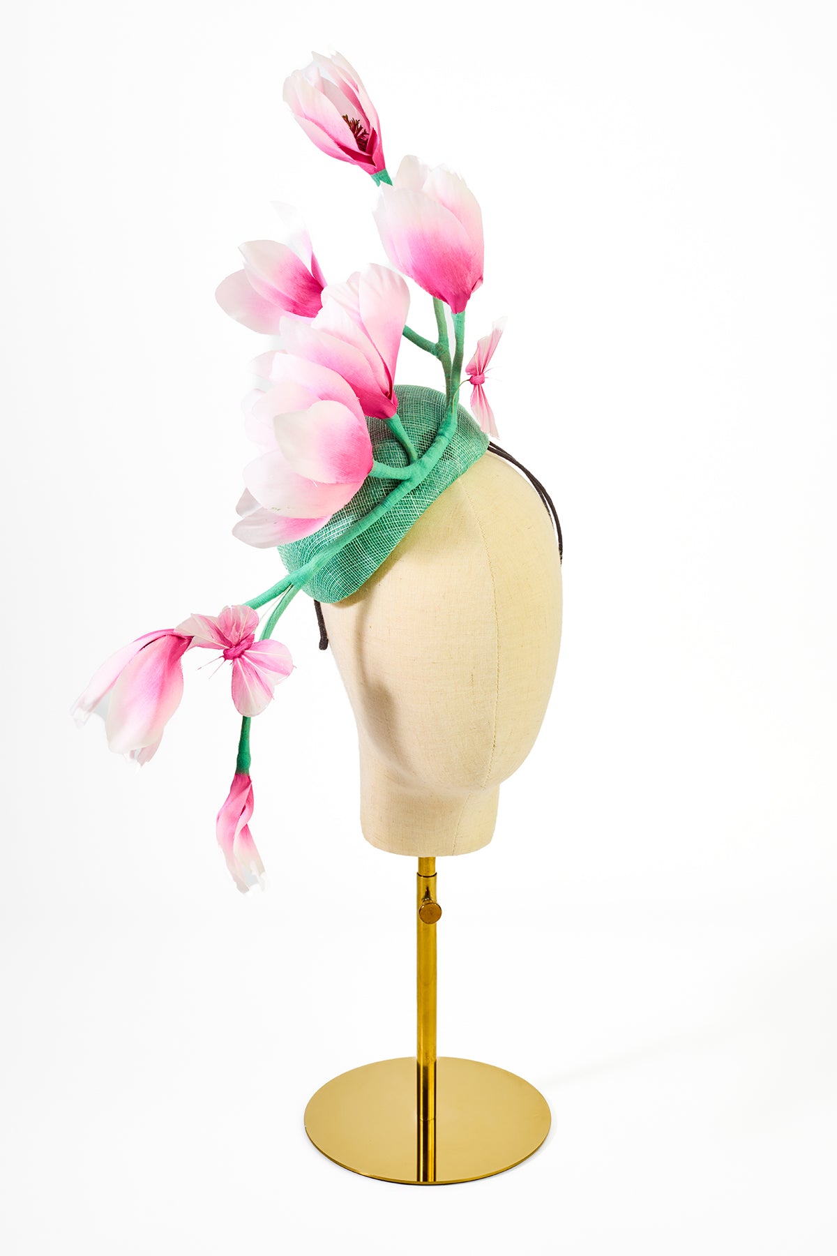 PINK MAGNOLIAS & BUTTERFLIES HEADBAND