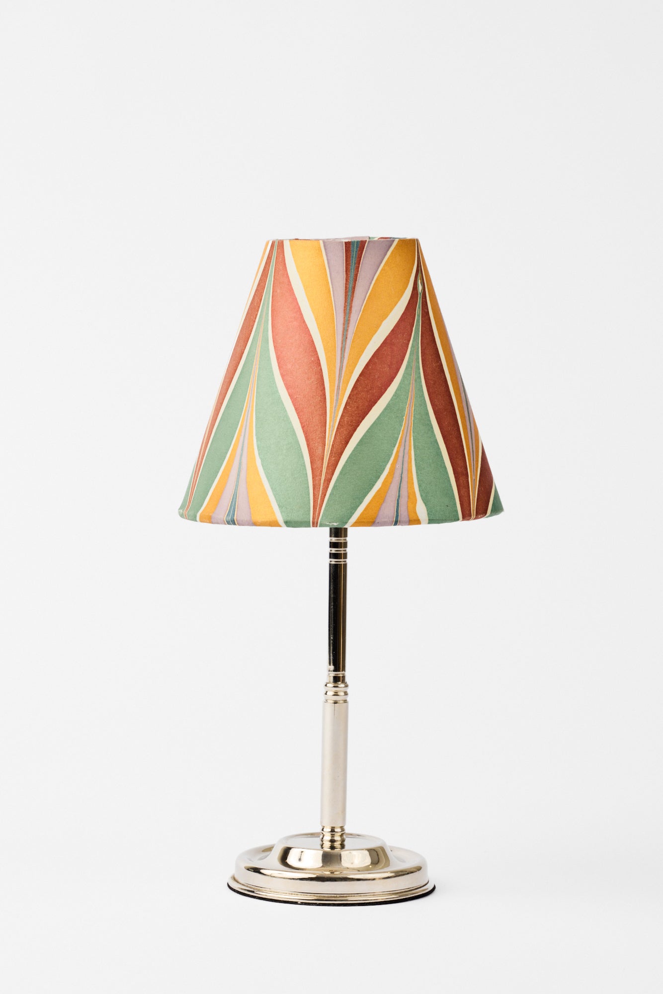 MARBLED PAPER TABLE LAMP SHADE FLORENTINE