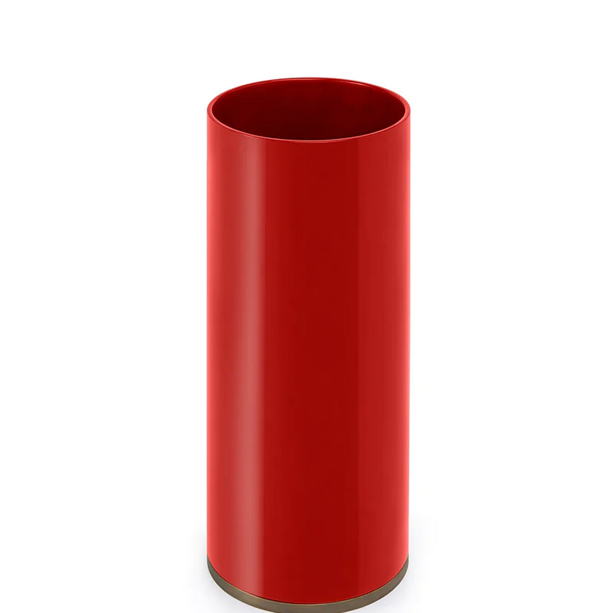 RED LACQUER UMBRELLA STAND