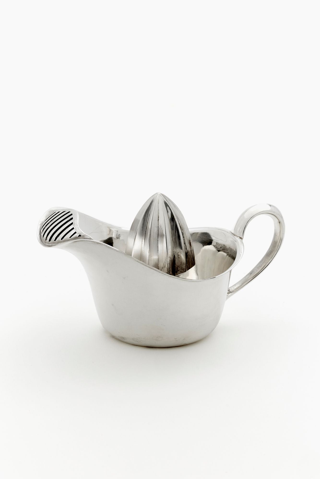 VINTAGE ENGLISH SILVER CITRUS JUICER.