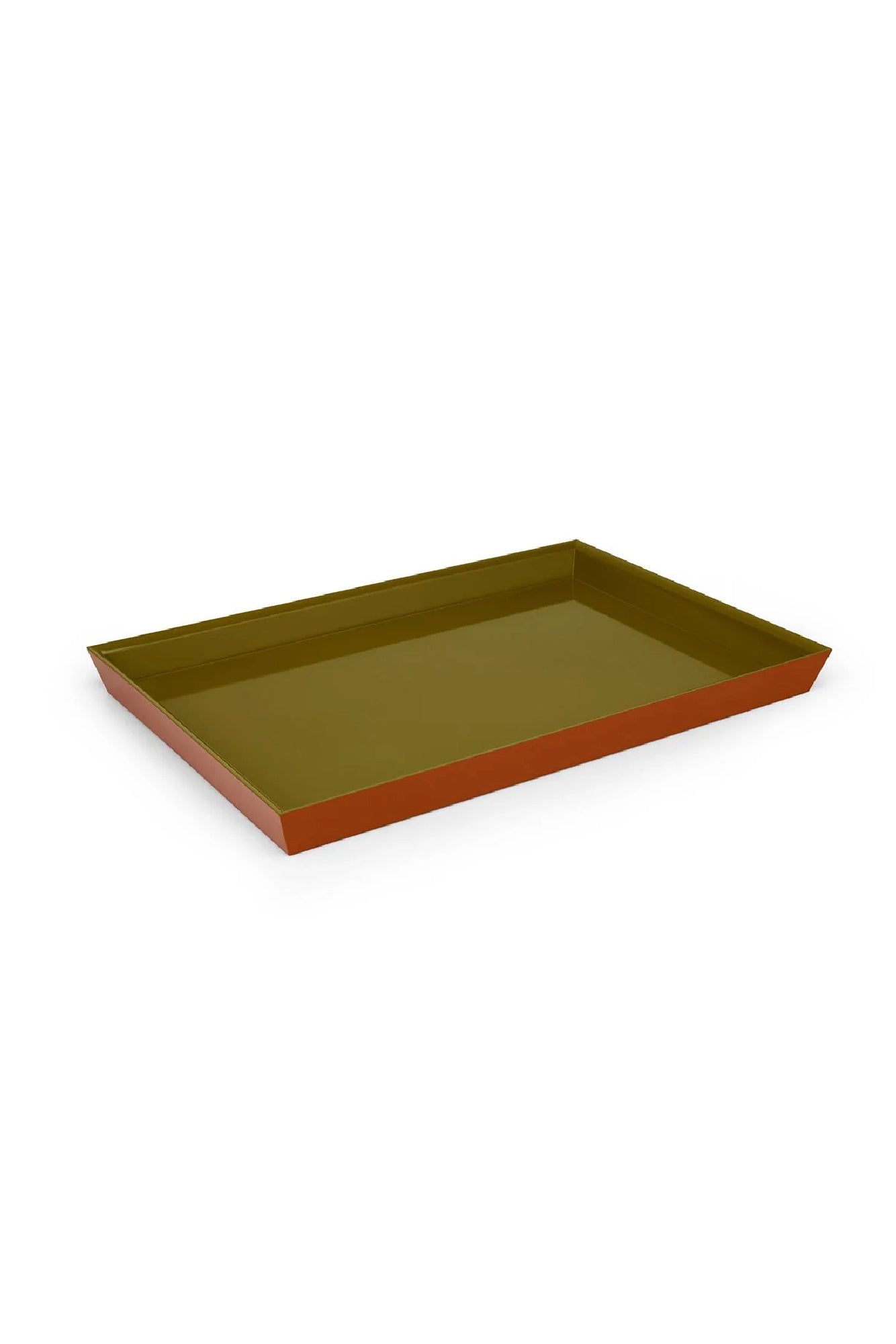 OLIVE & BURNT CLAY BLOOMSBURY TRAY