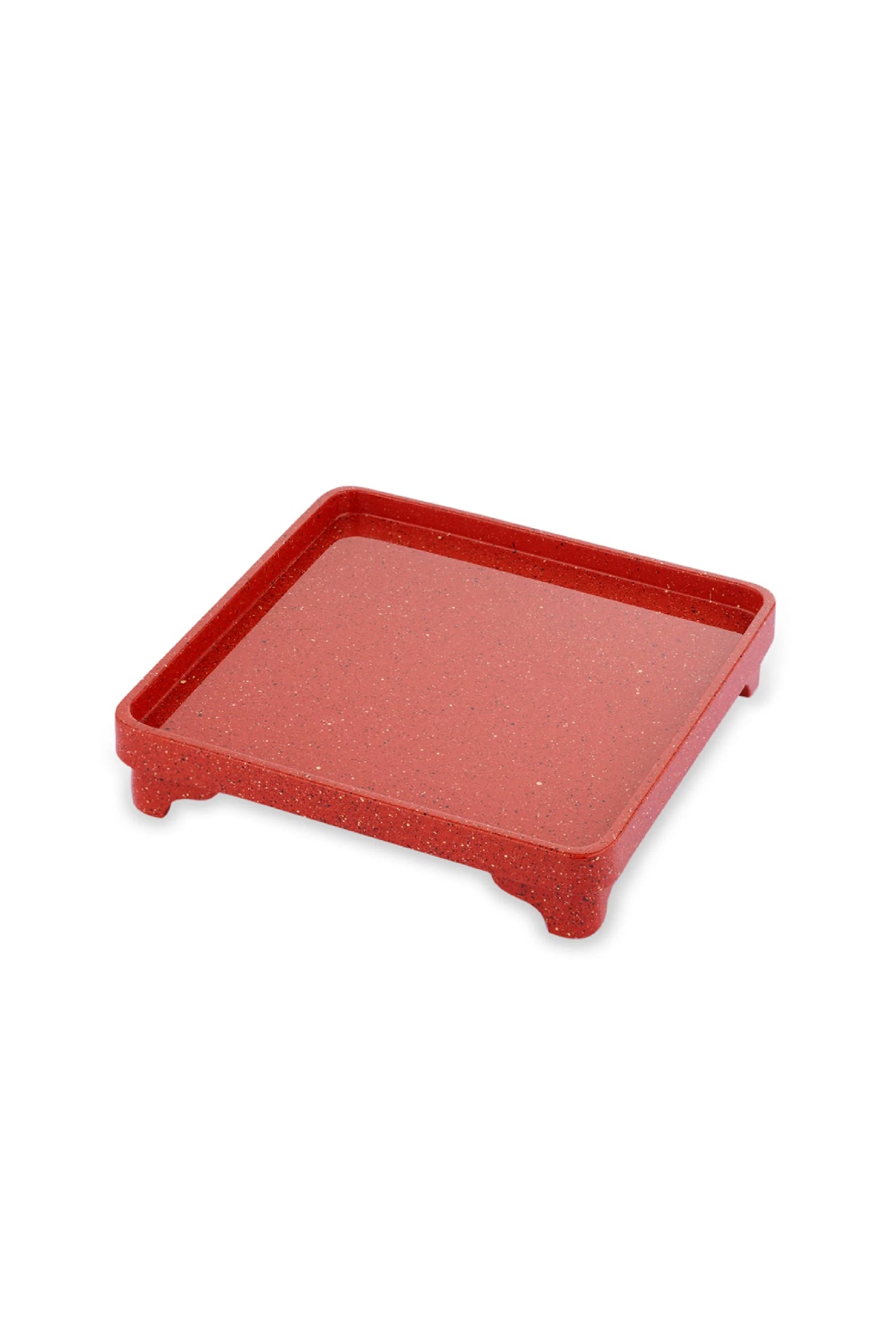 LACQUERED ORANGE PORPHYRY CHINESE RISER