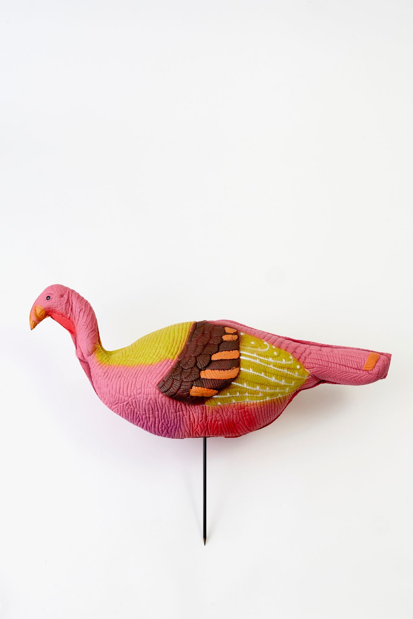 Yard turkey on a stake.