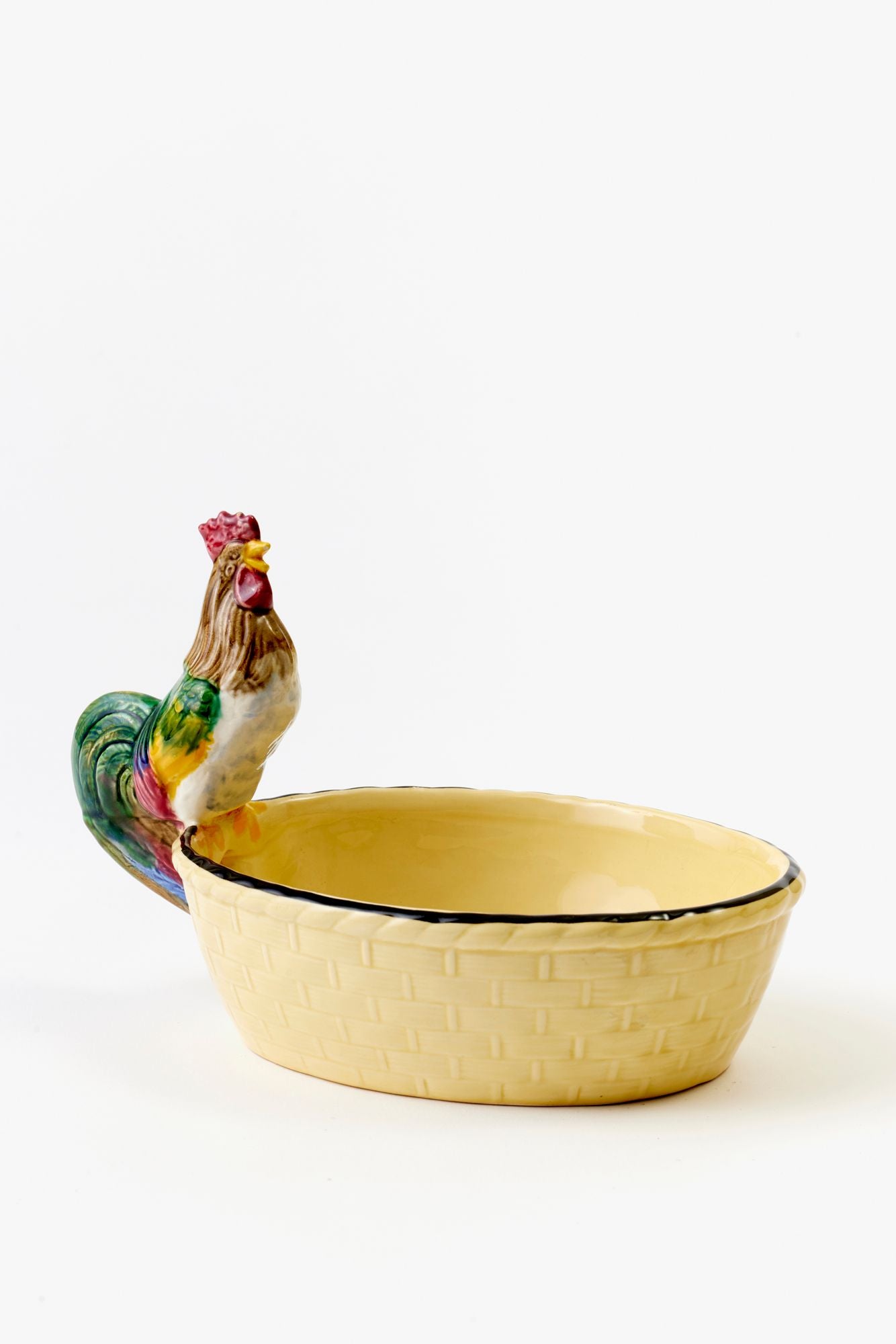 VINTAGE CERAMIC GALLO SERVING DISH.