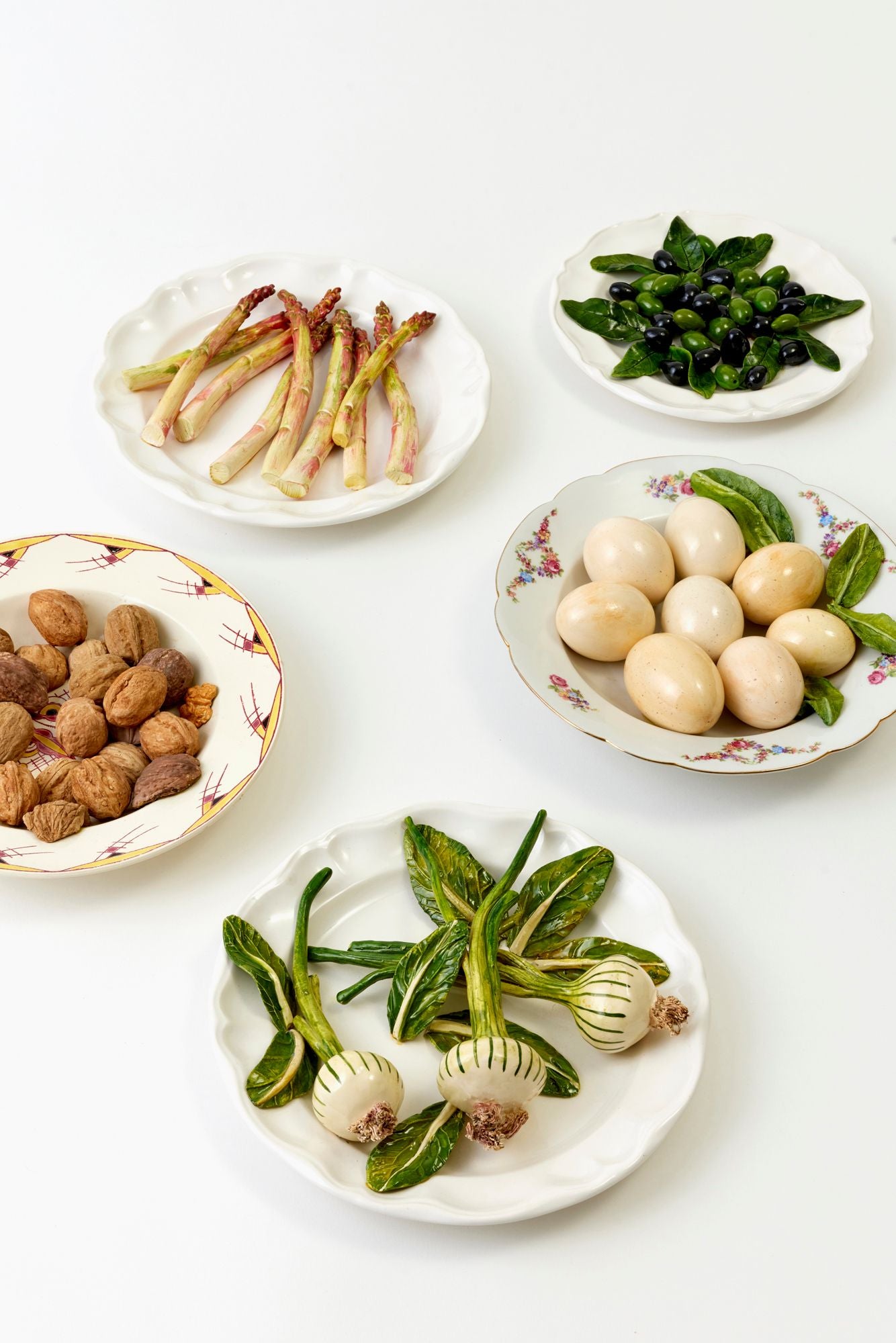 VINTAGE TROMPE L’OEIL DISHES.