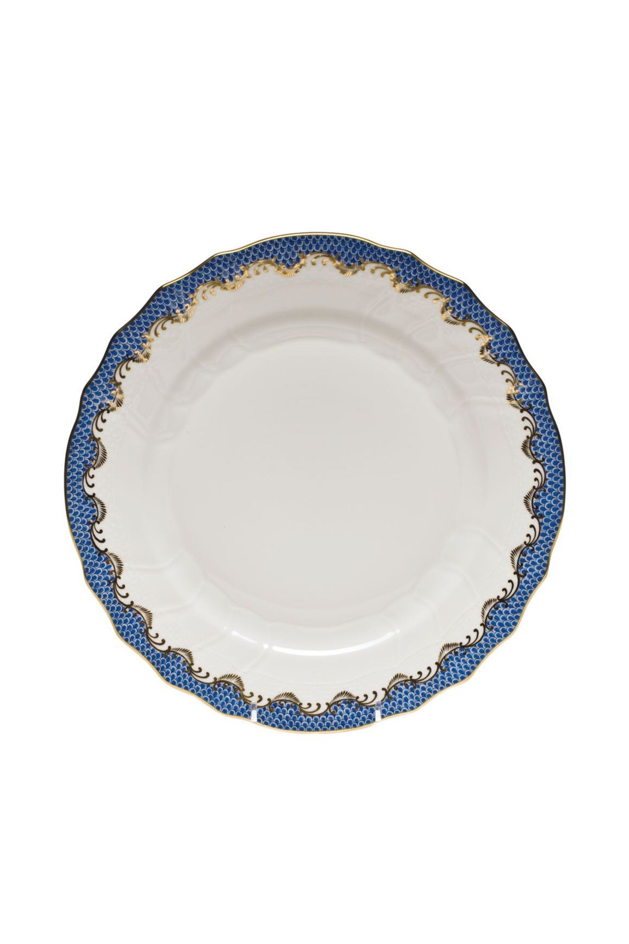 FISH SCALE BLUE DINNERWARE