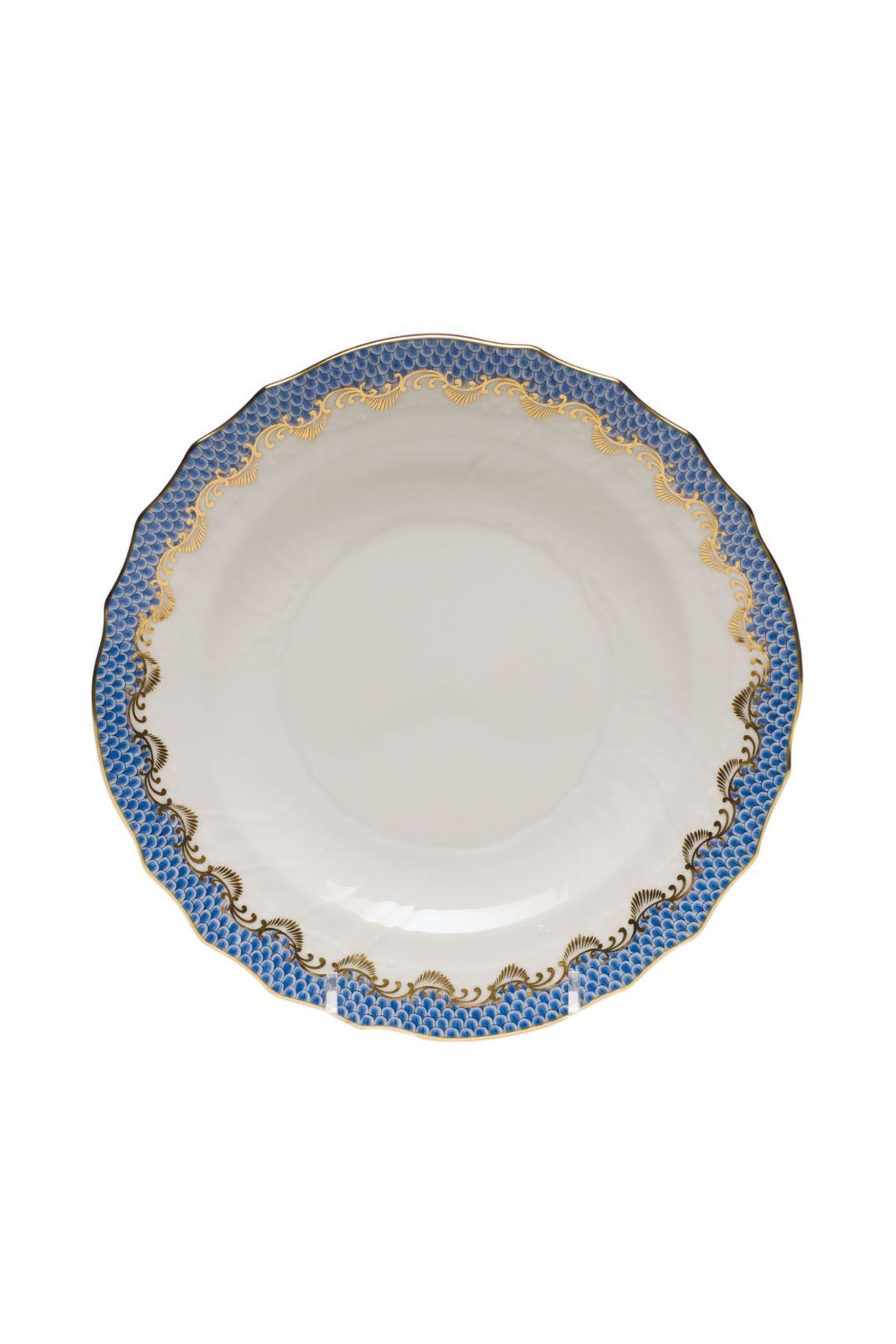 FISH SCALE BLUE DINNERWARE