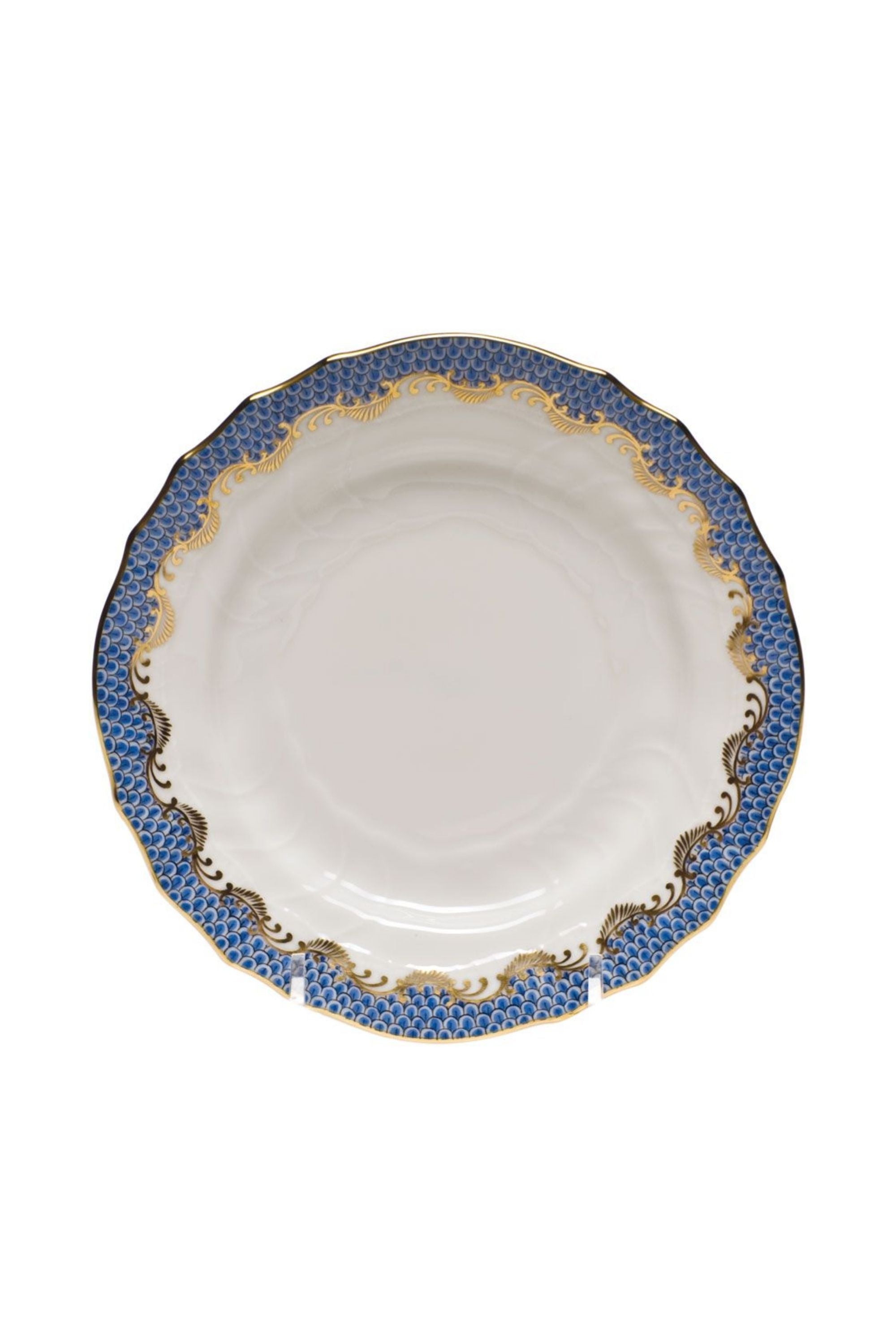 FISH SCALE BLUE DINNERWARE