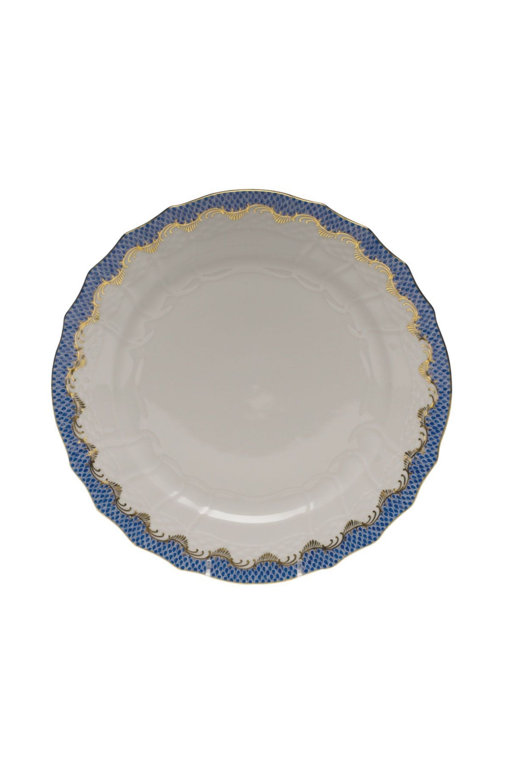 FISH SCALE BLUE DINNERWARE