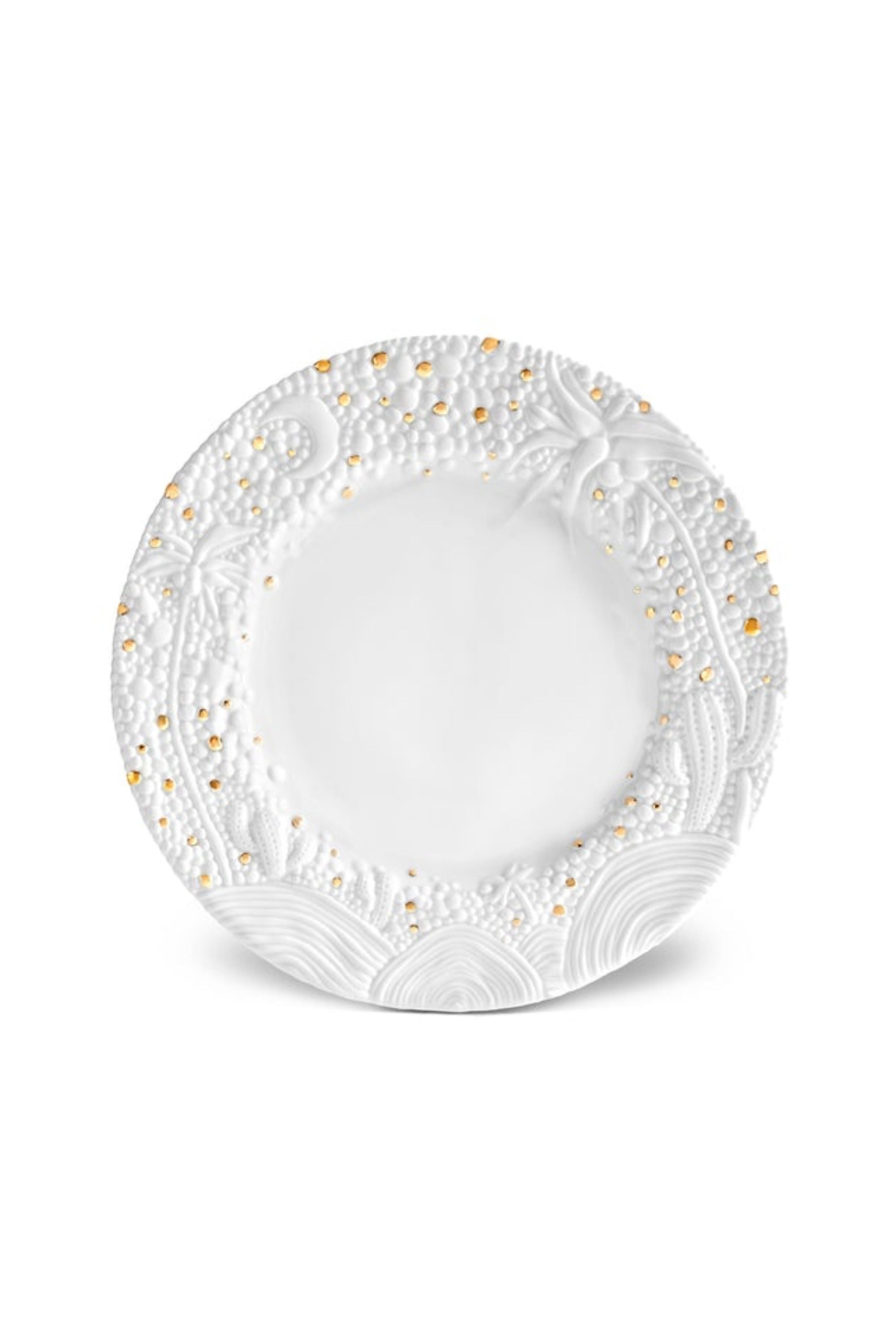 HAAS MOJAVE WHITE AND GOLD DINNERWARE