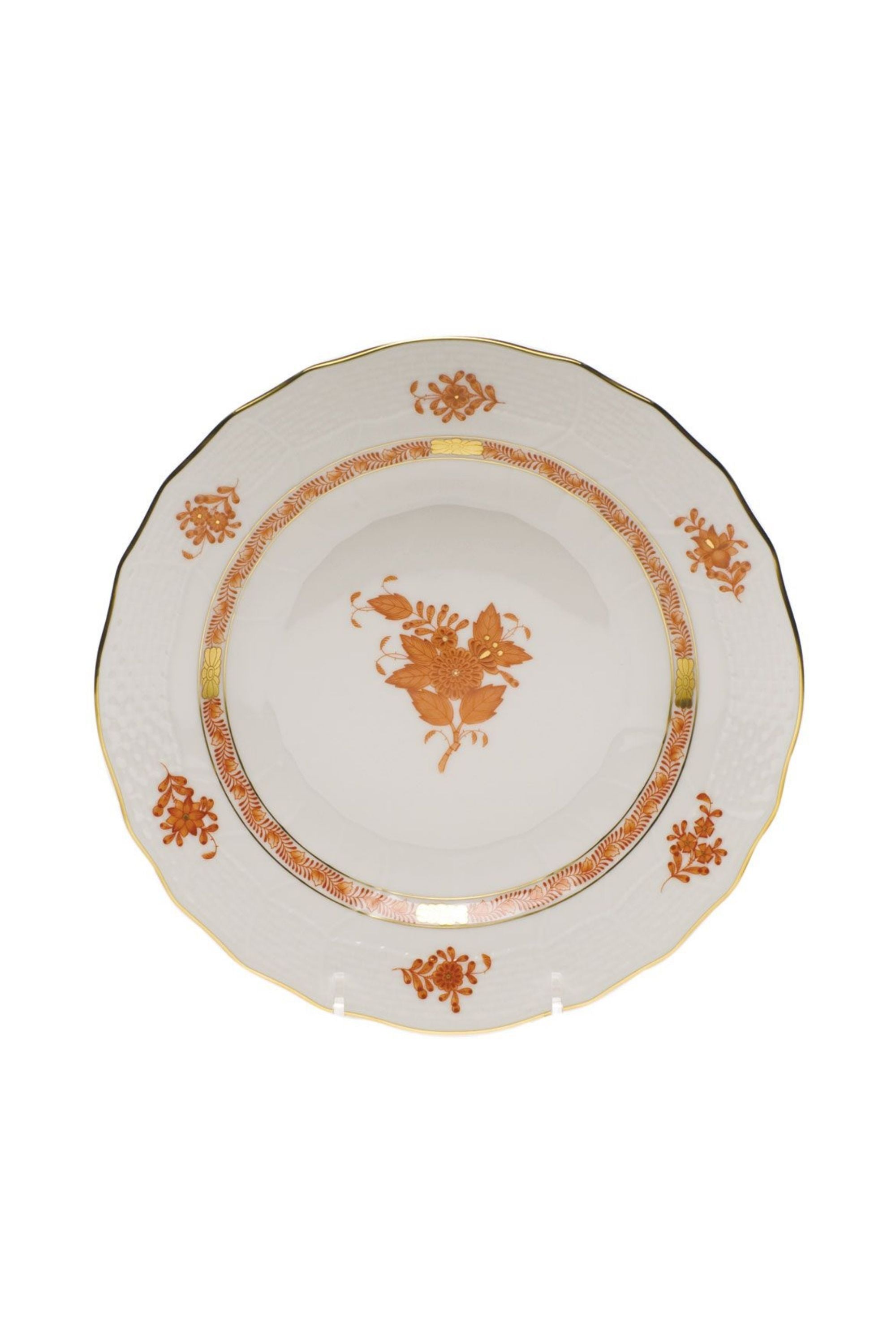 CHINESE BOUQUET RUST DINNERWARE