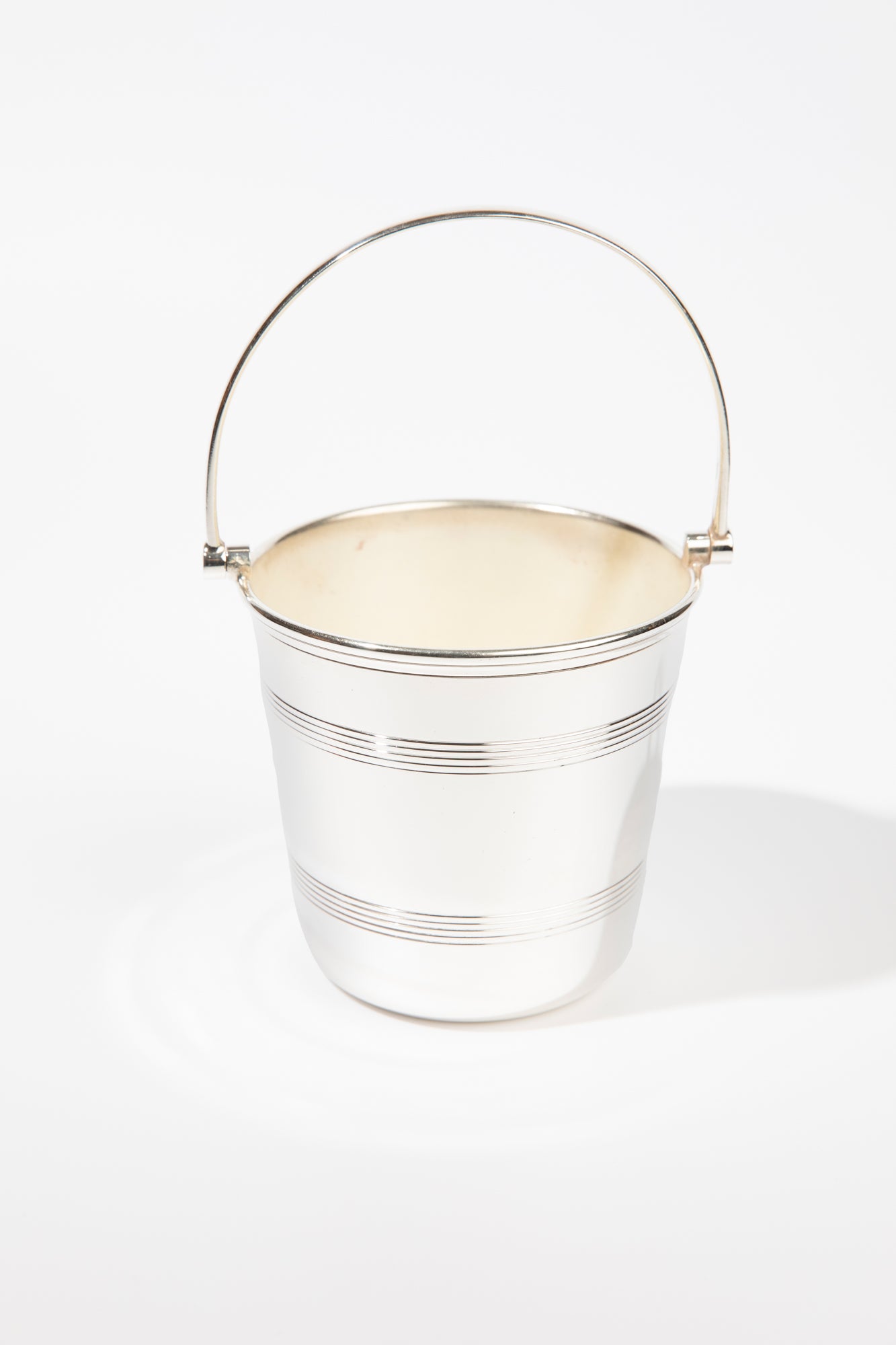Vintage silver ice pail.