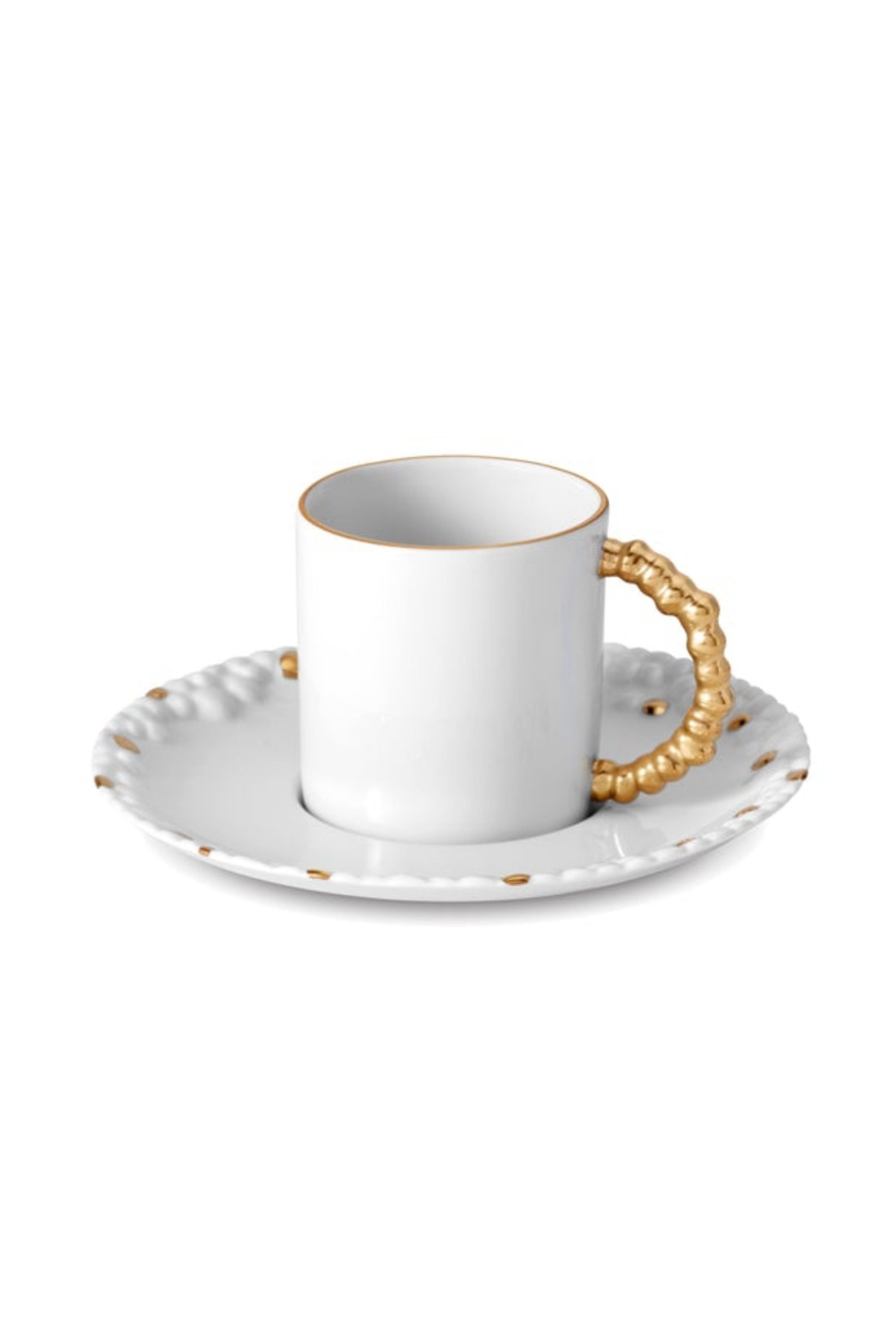 HAAS MOJAVE WHITE AND GOLD DINNERWARE