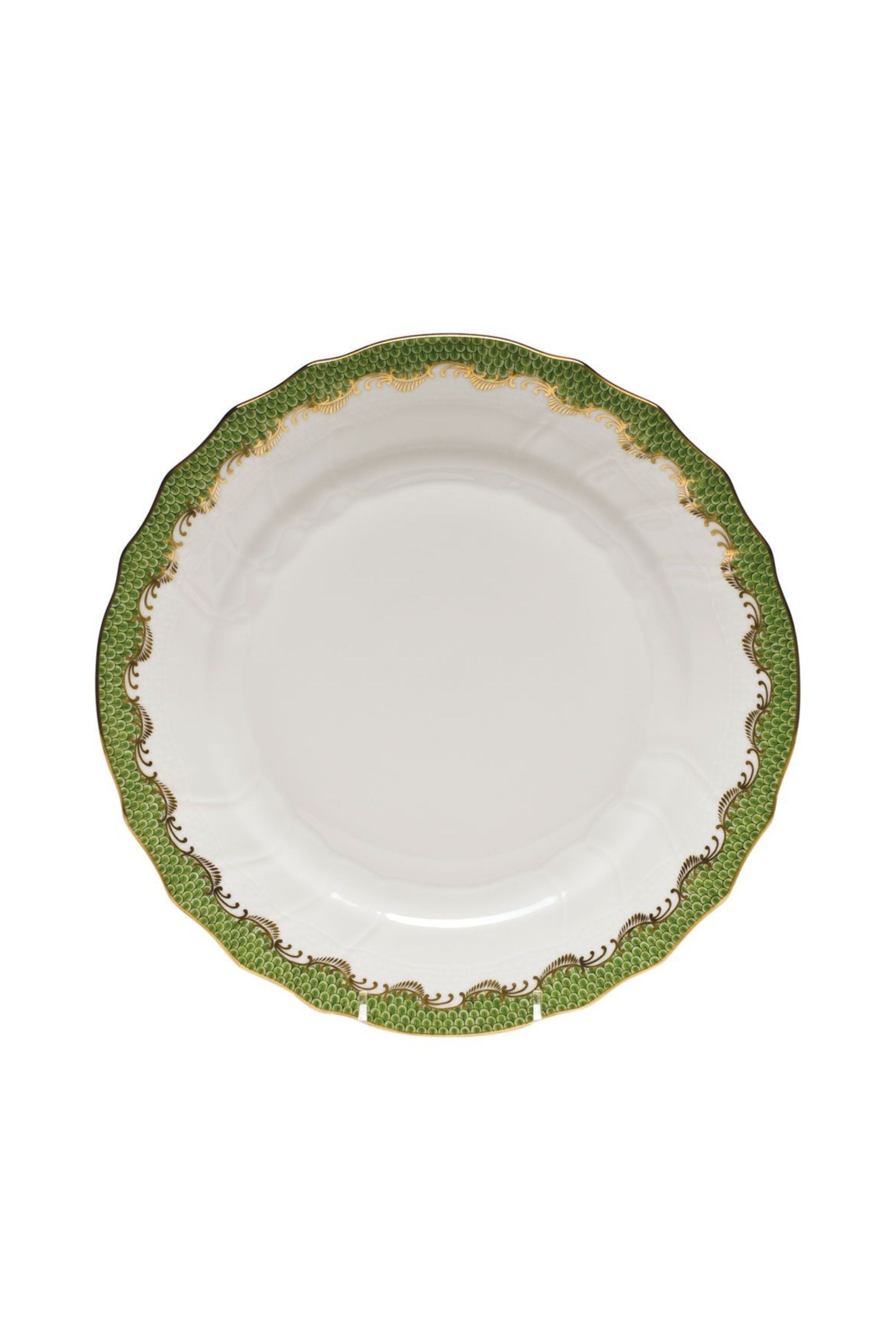 FISH SCALE EVERGREEN DINNERWARE