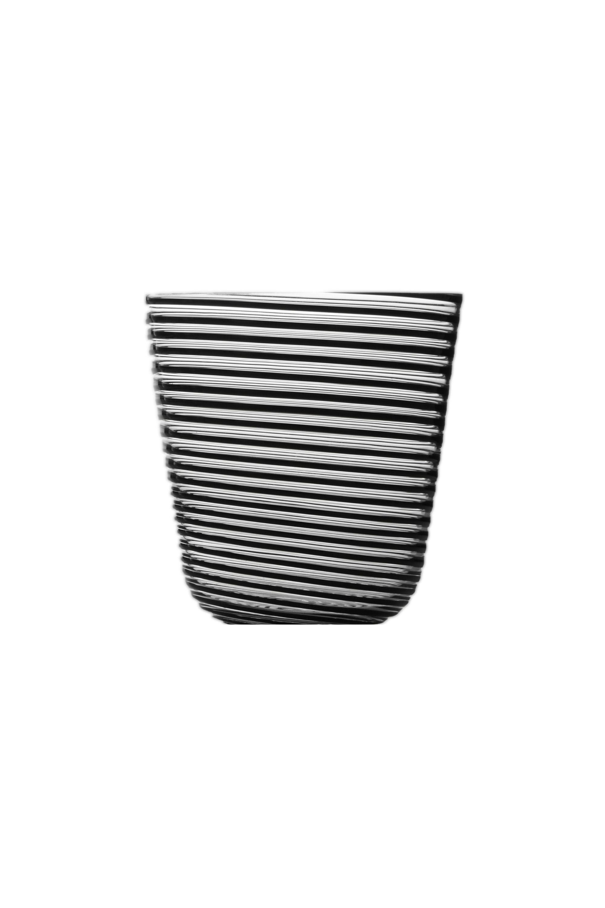 BLACK STRIPED TUMBLER