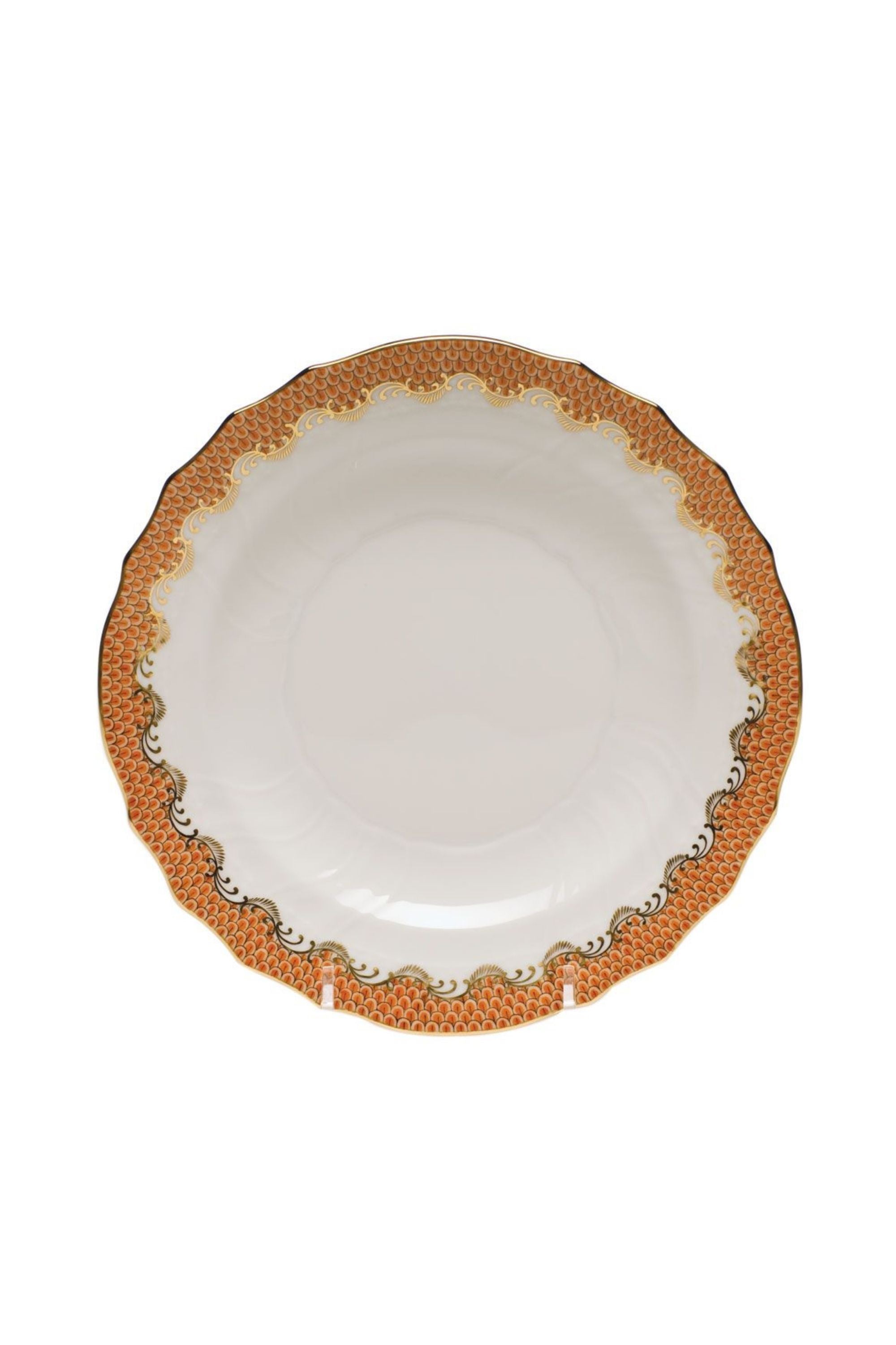 FISH SCALE RUST DINNERWARE