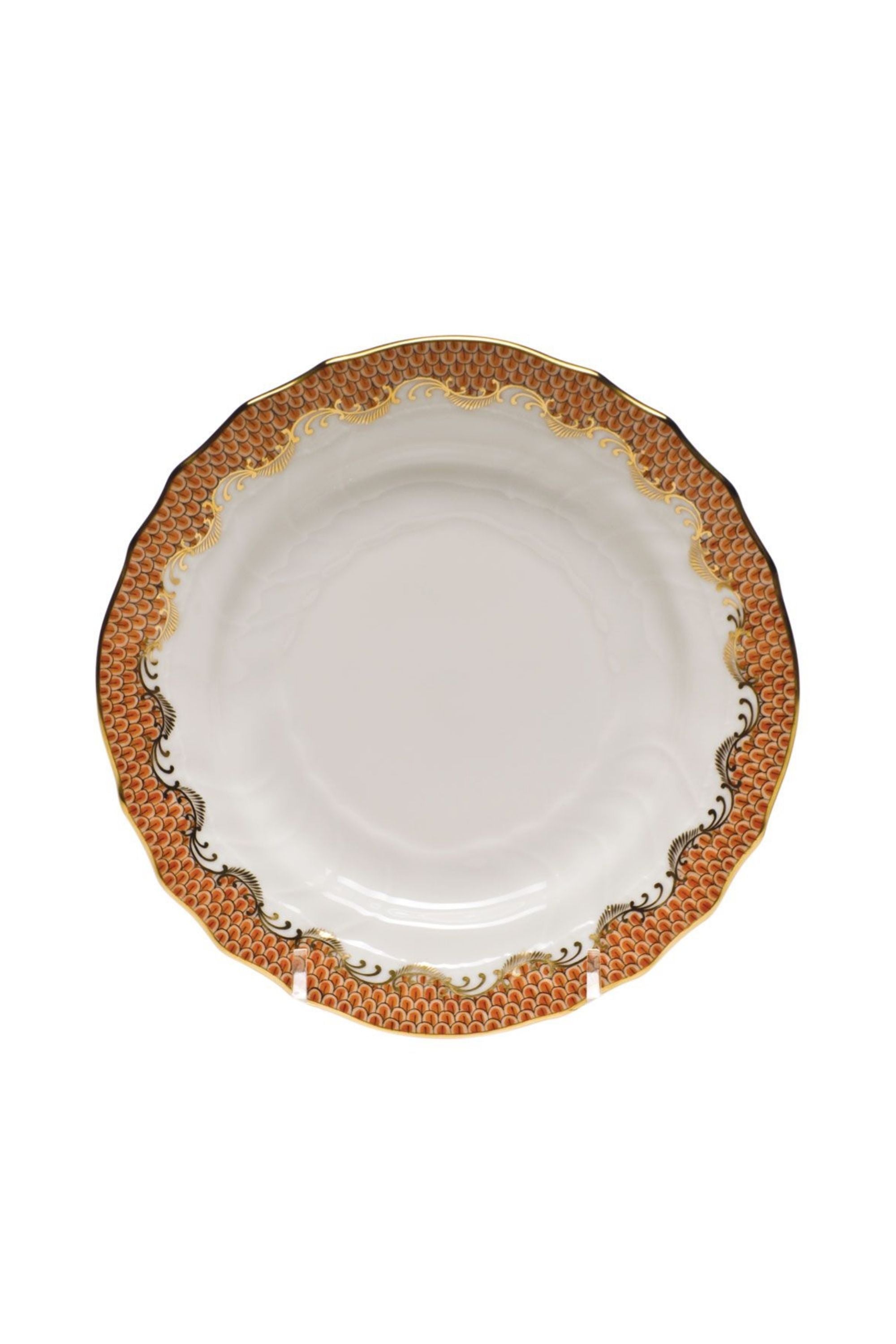 FISH SCALE RUST DINNERWARE