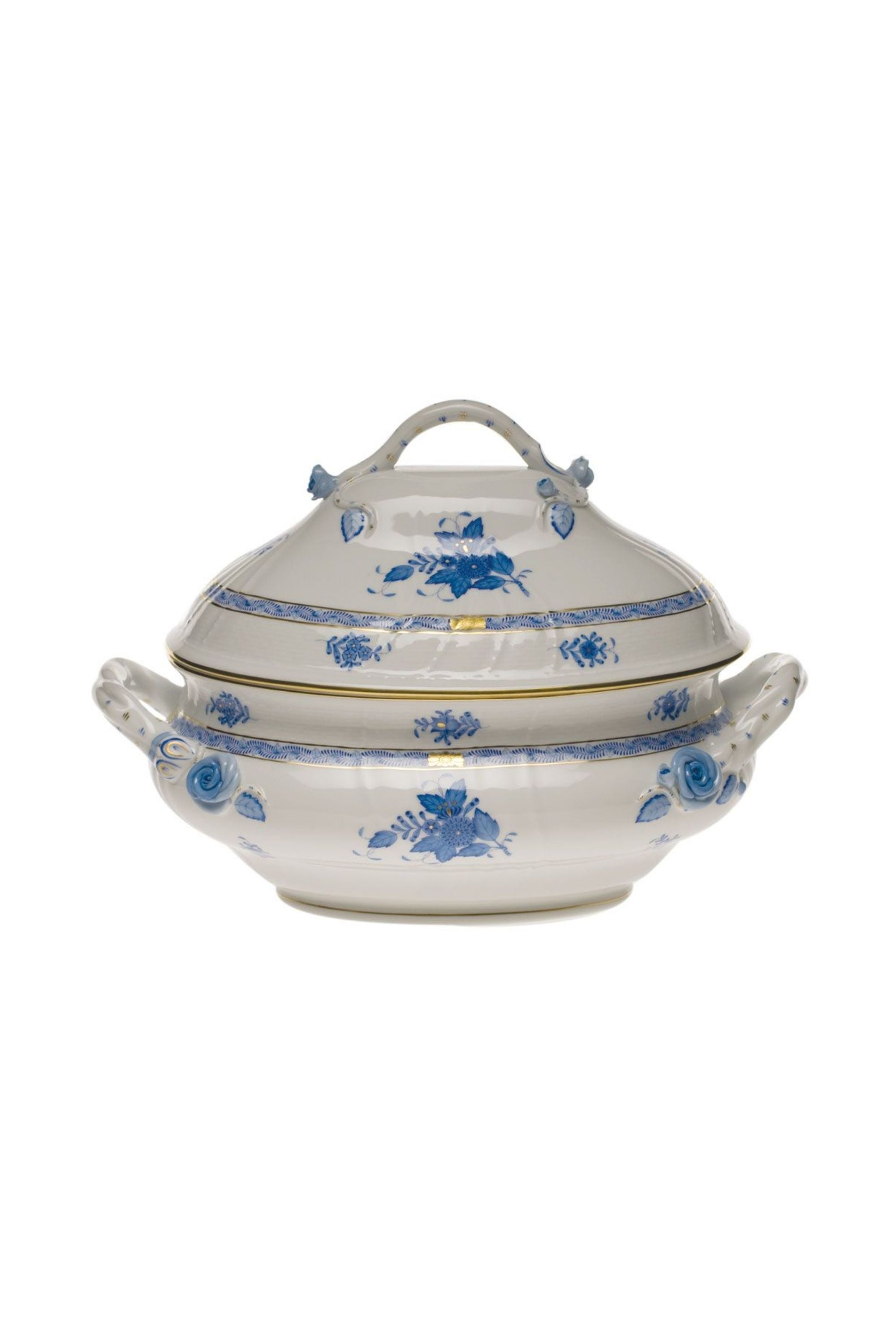 CHINESE BOUQUET BLUE SERVING