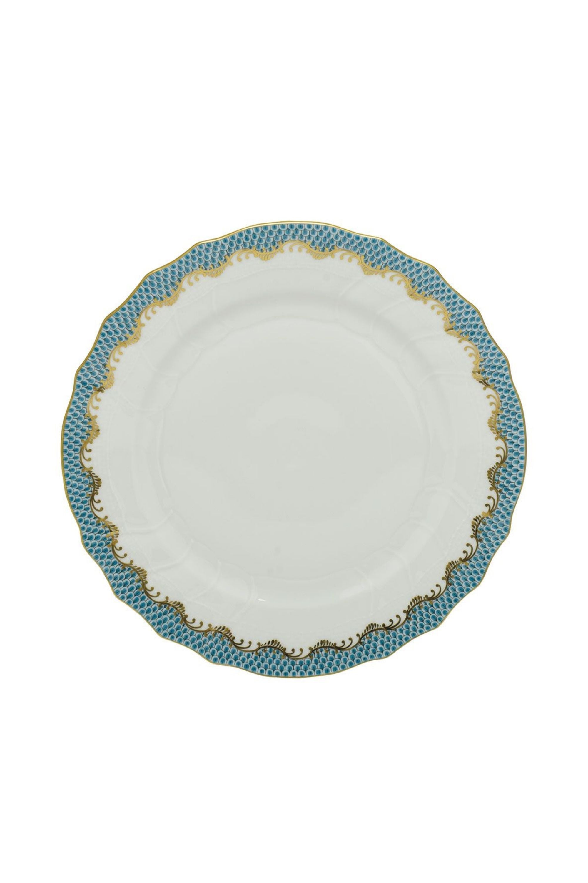 FISH SCALE TURQUOISE DINNERWARE