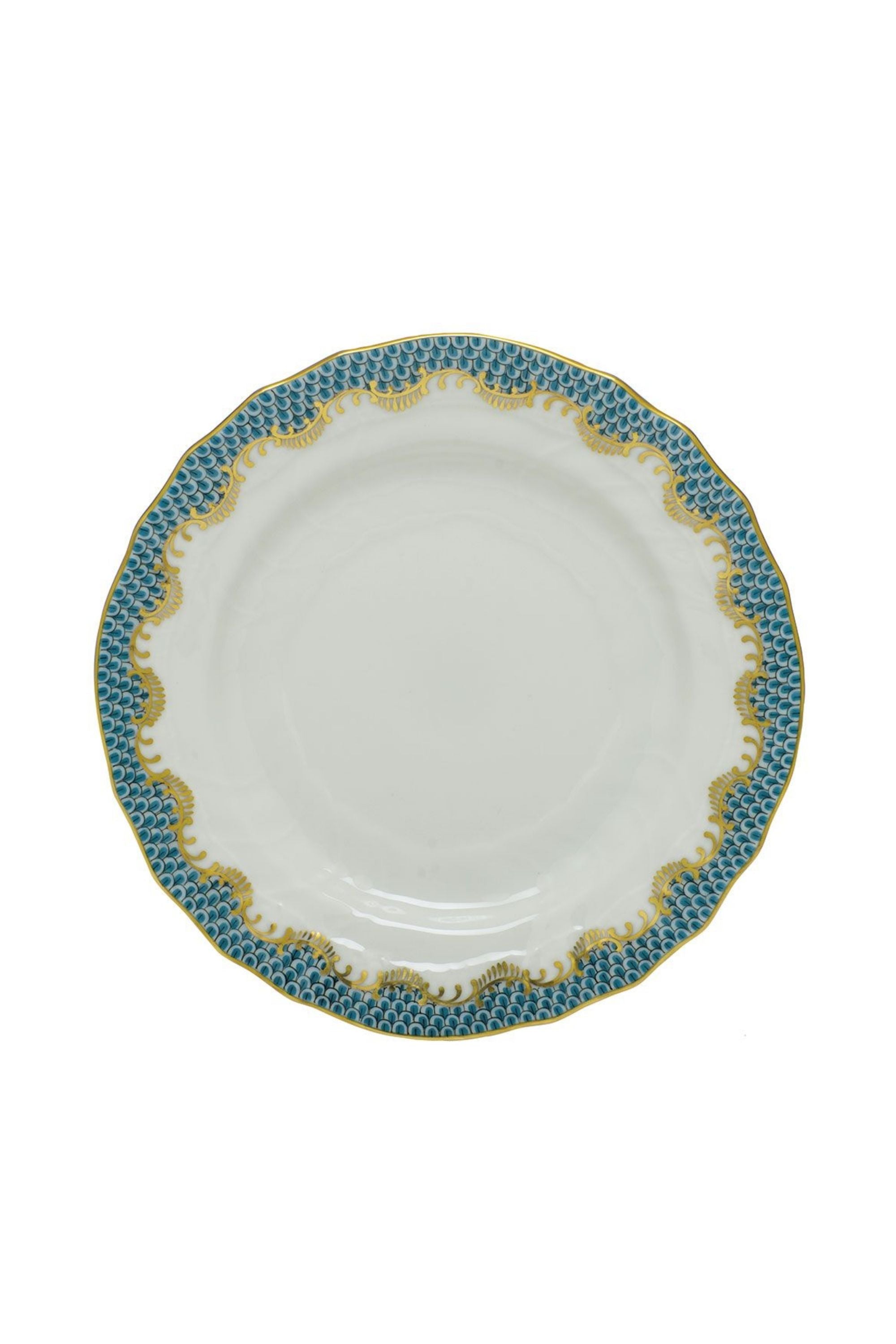 FISH SCALE TURQUOISE DINNERWARE