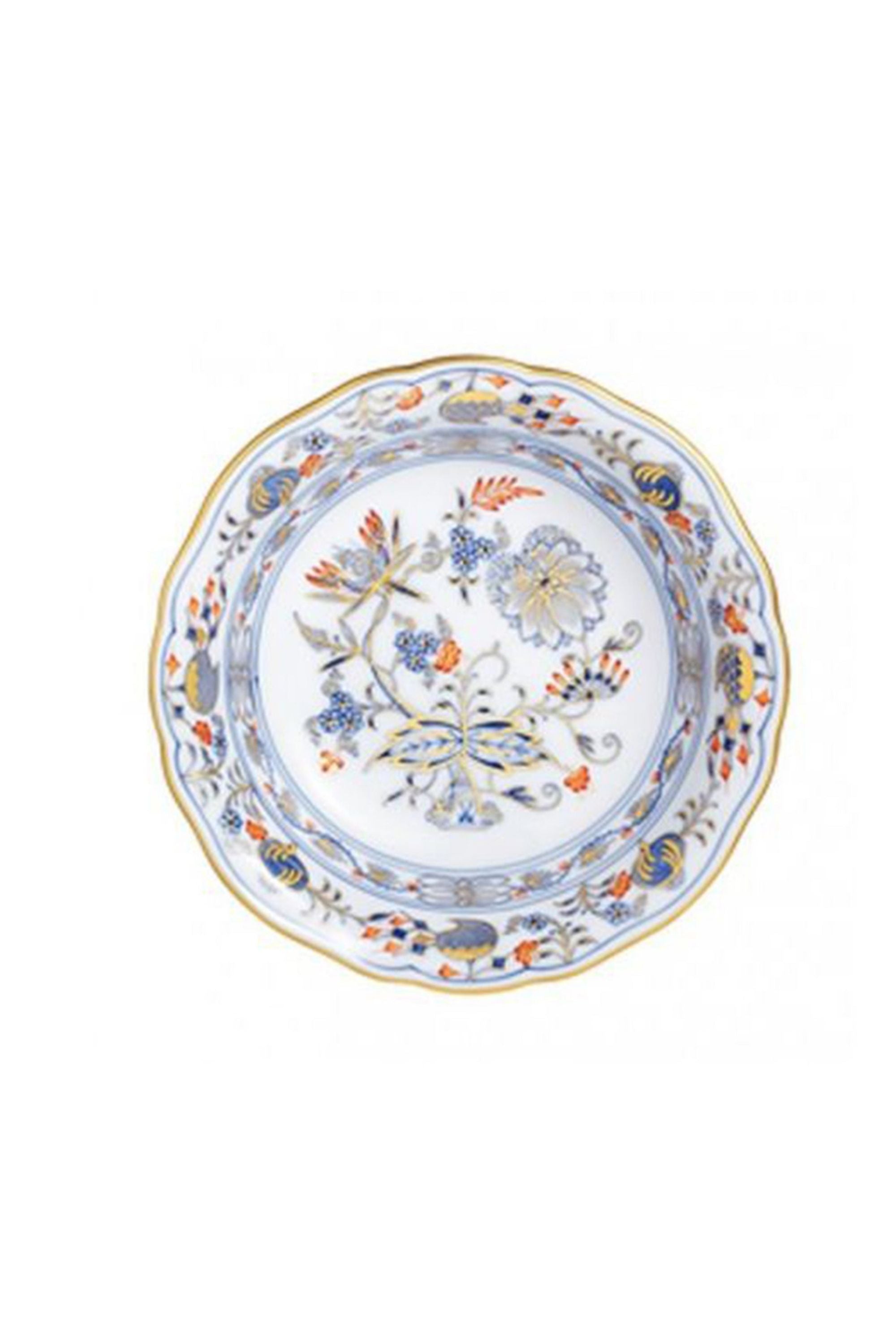 BLUE ONION RED & GOLD DINNERWARE