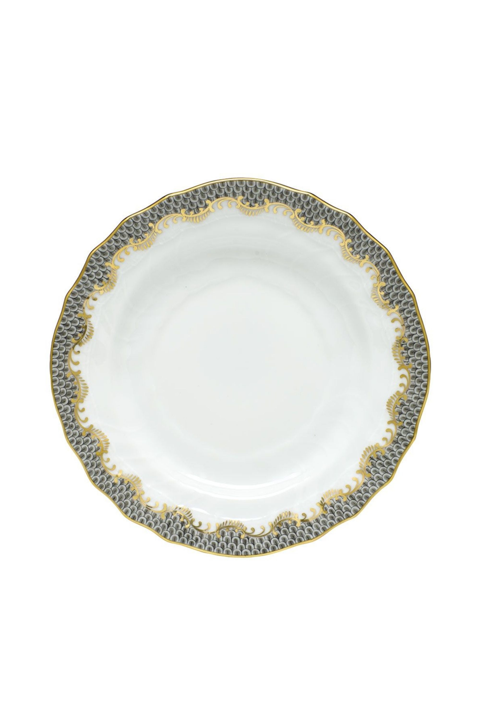 FISH SCALE GRAY DINNERWARE