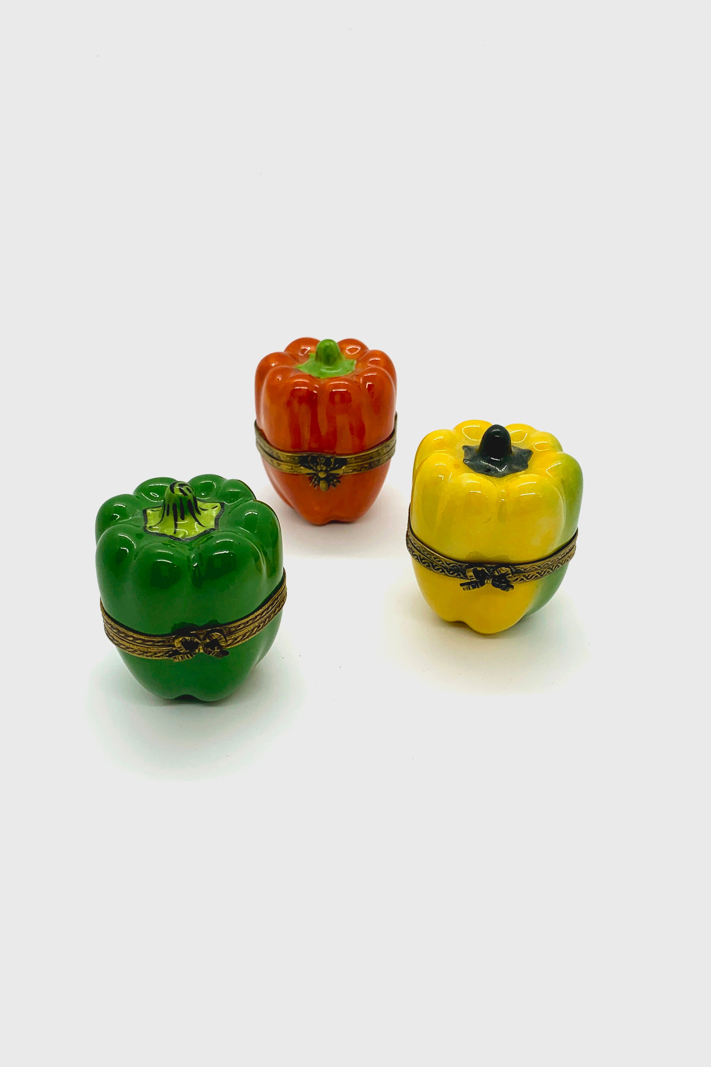 Vintage Bell Pepper Limoges Boxes