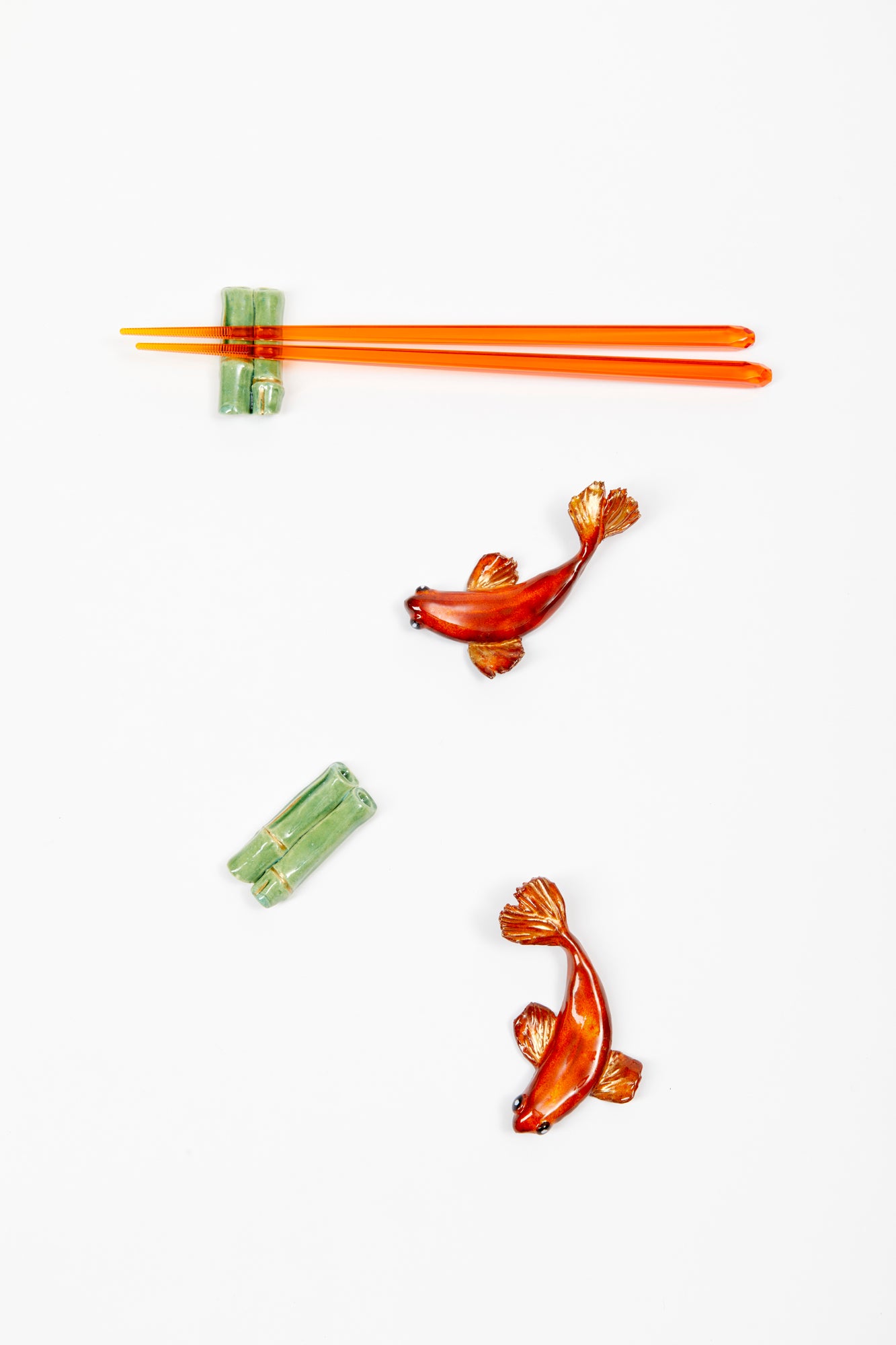 CERAMIC KOI CHOPSTICK REST