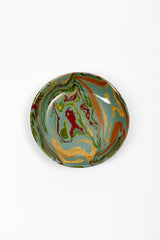 MARBLED CERAMIC SOUP PLATE