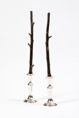 PAIR OF STICK CANDLES