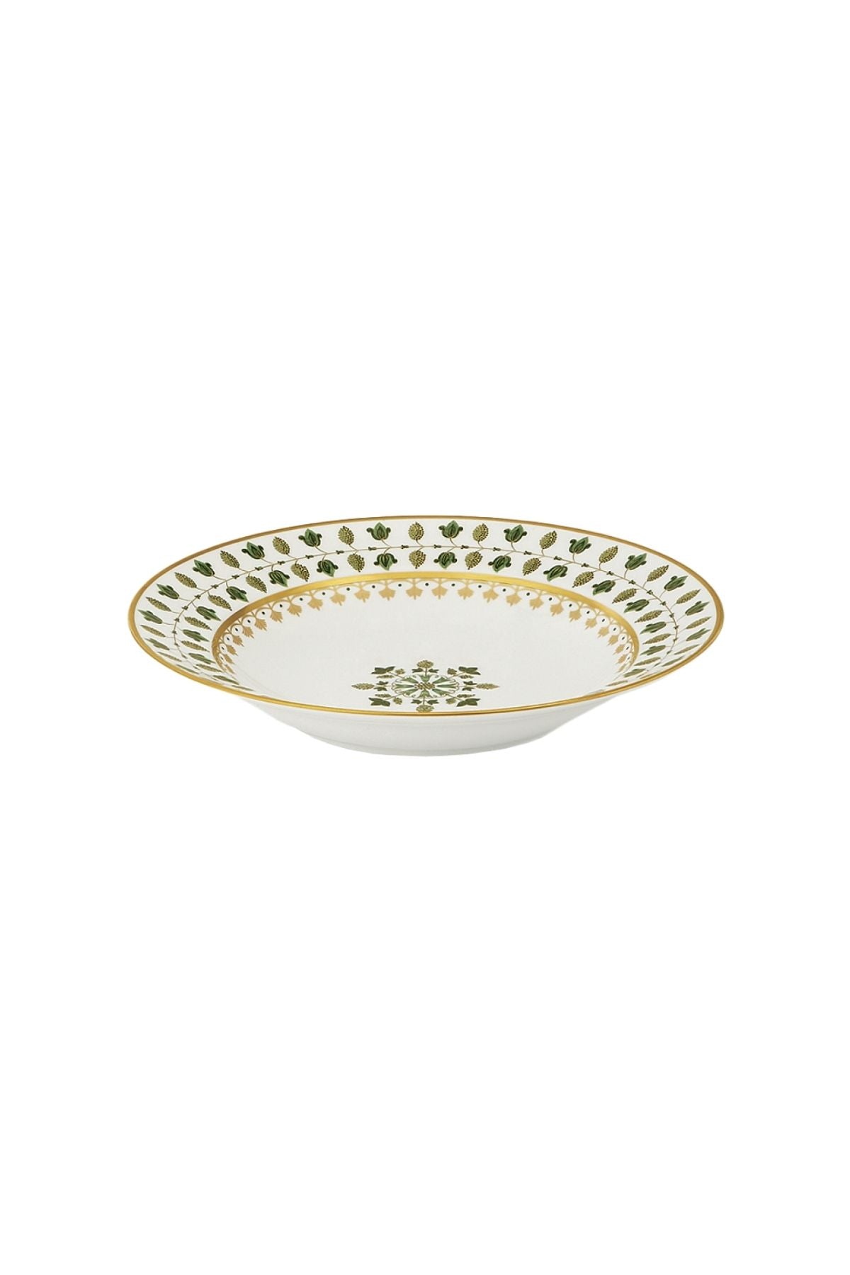 Matignon Green. This elegant dinnerware was created by Robert Haviland and C. Parlon in collaboration with the then Prime Minister and is based on a Japanese design.