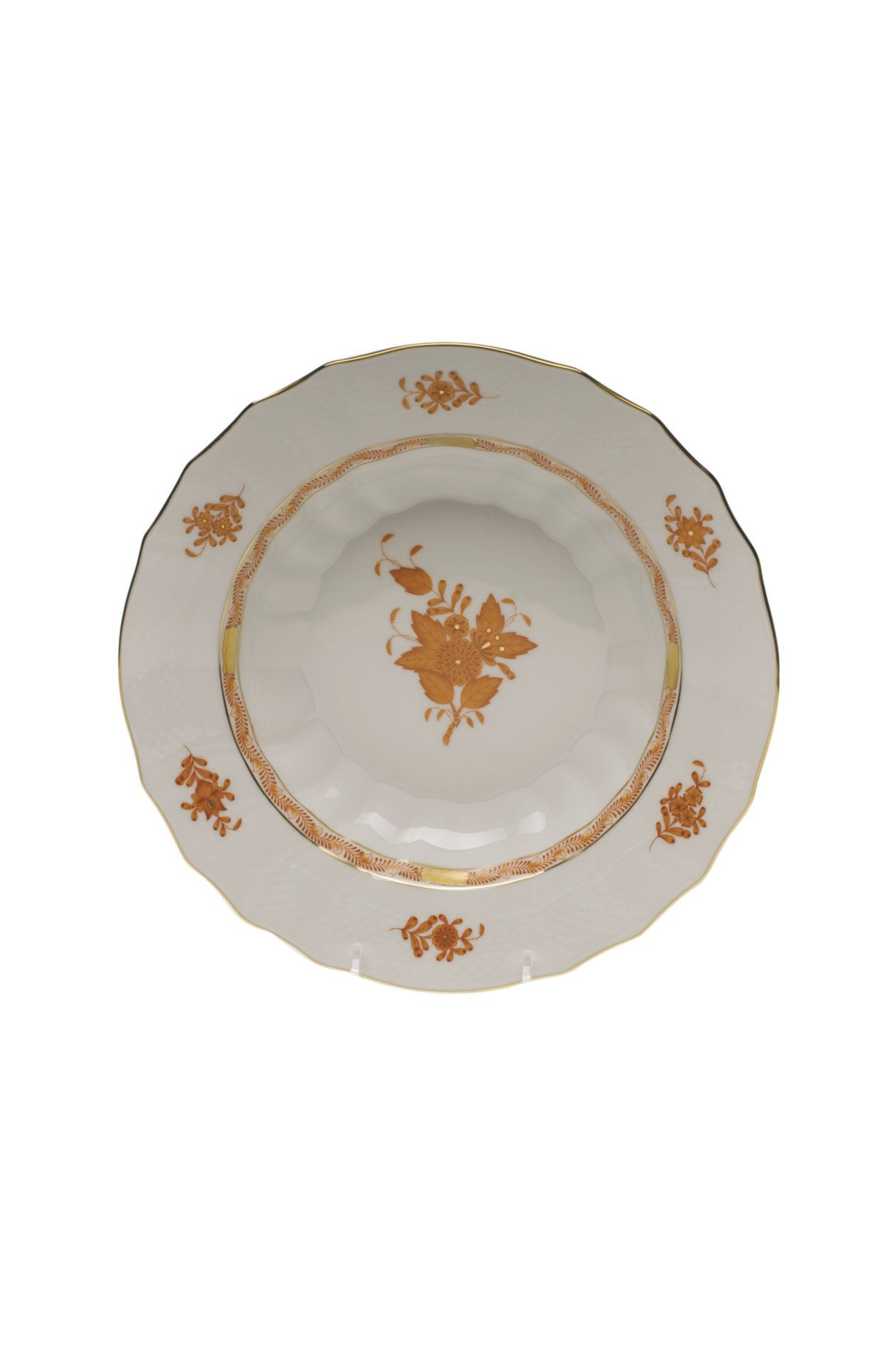 CHINESE BOUQUET RUST DINNERWARE